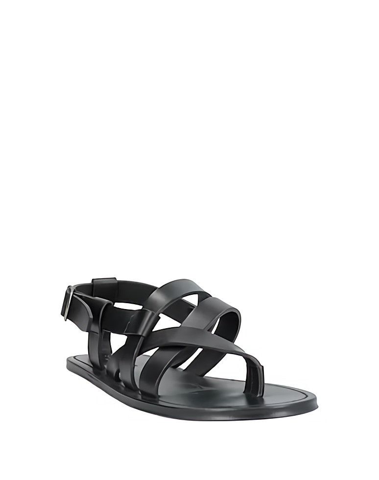 o1s1wg110724 Culver Sandals in Smooth Leather in Black