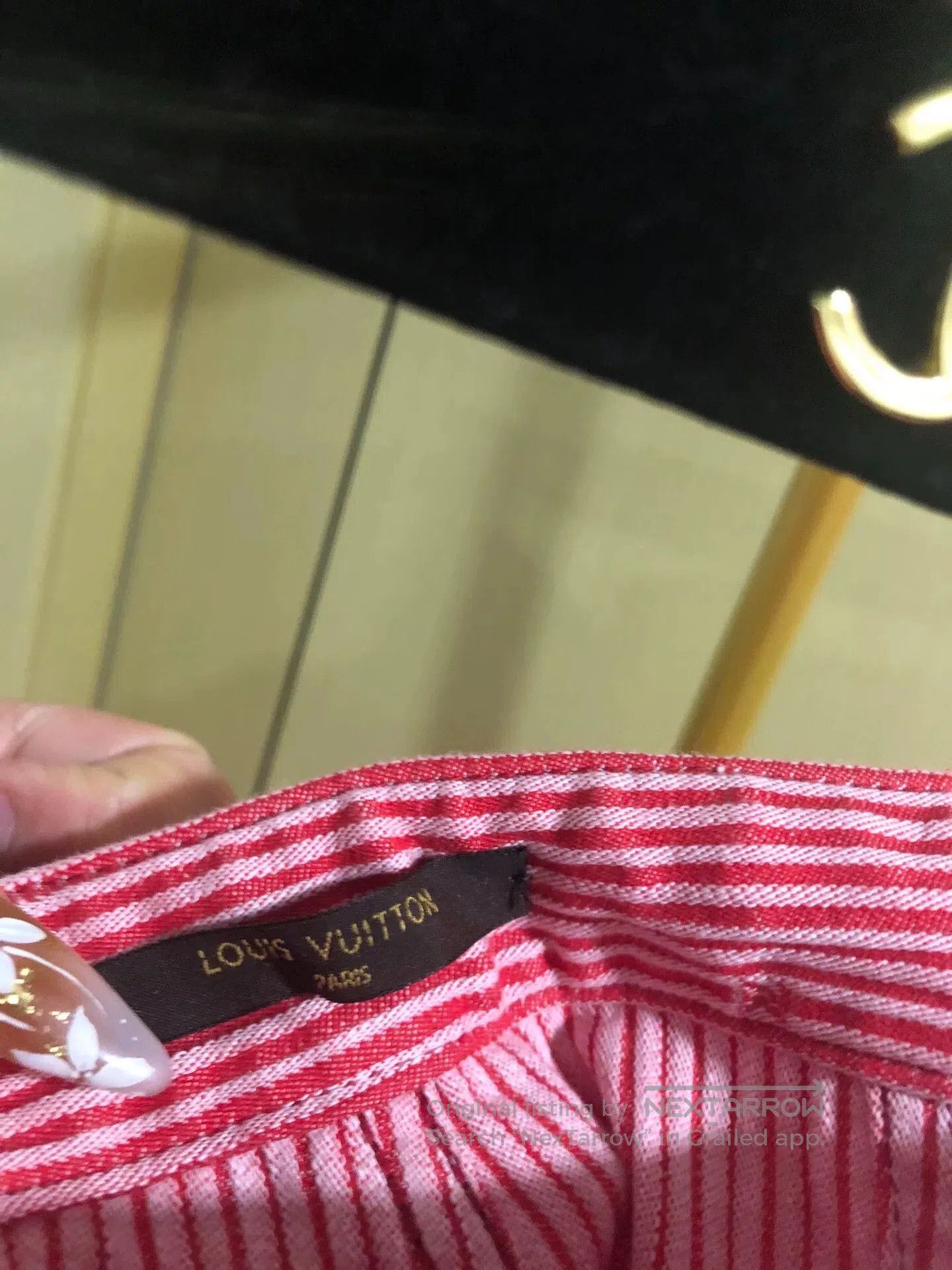 Louis Vuitton Louis Vuitton Red and White Striped Pants. Size 39" - 4 Thumbnail