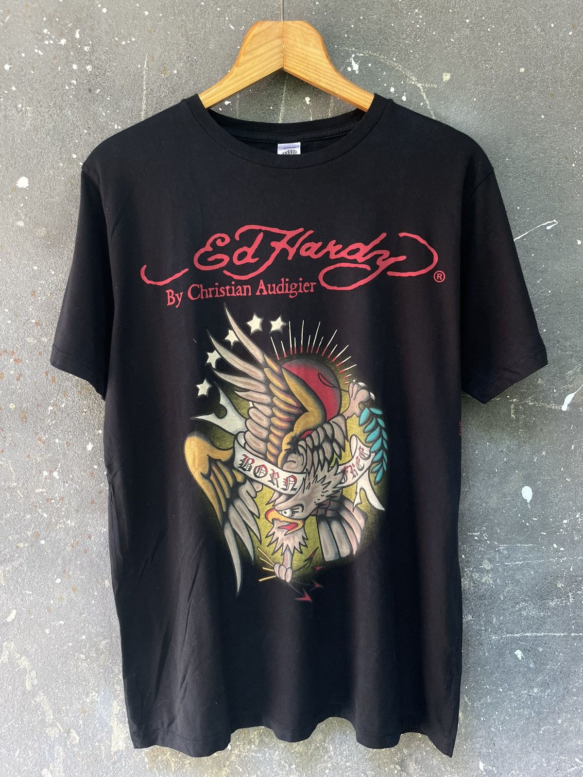 Ed Hardy Ed Hardy By Christian Audigier T-Shirt Y2K Eagle Print Logo Size US L / EU 52-54 / 3 - 3 Thumbnail