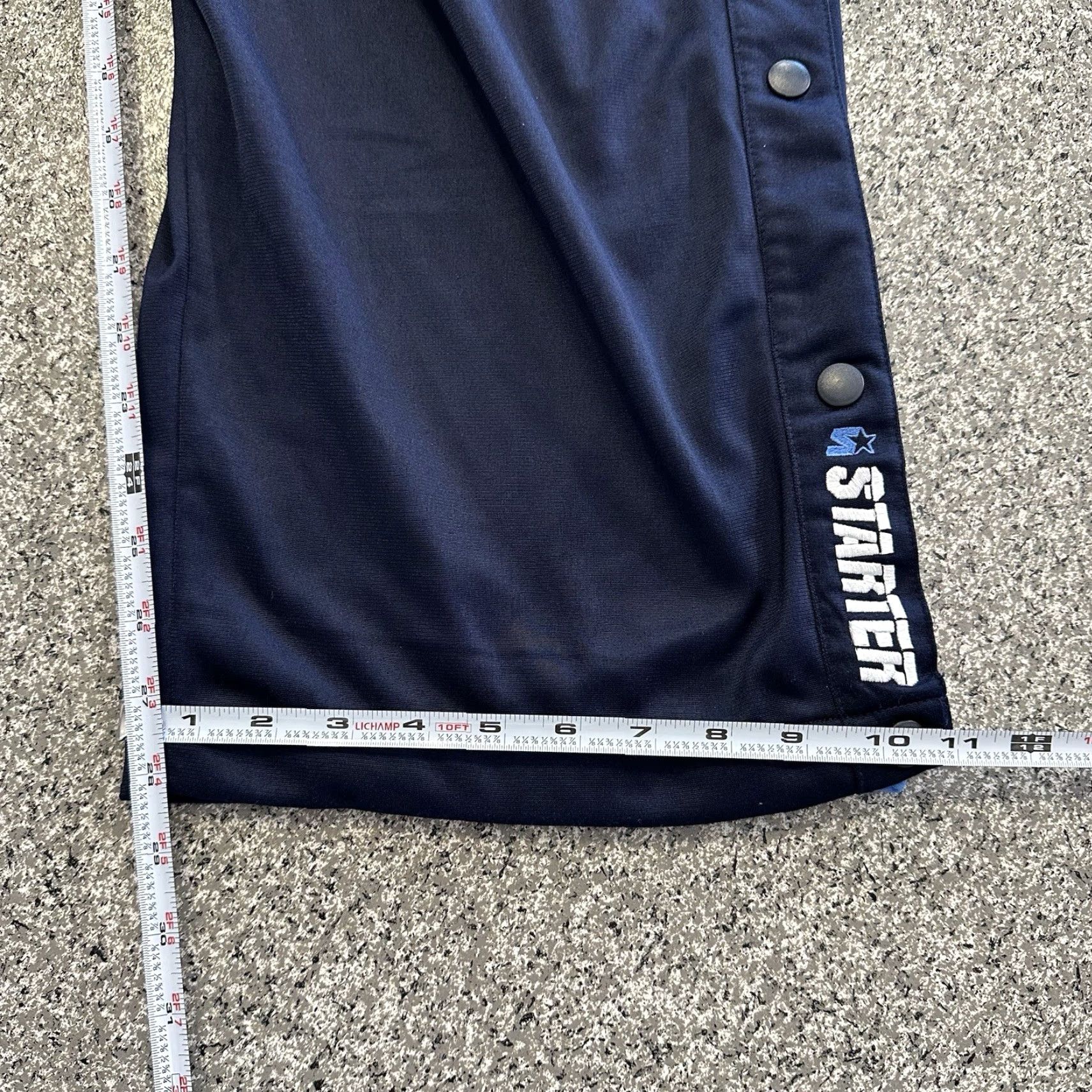 Starter Starter Track Pants Mens XL Navy Blue UNC 90s Y2K Vintage 2 in 1 Shorts Pants Size US 36 / EU 52 - 8 Thumbnail