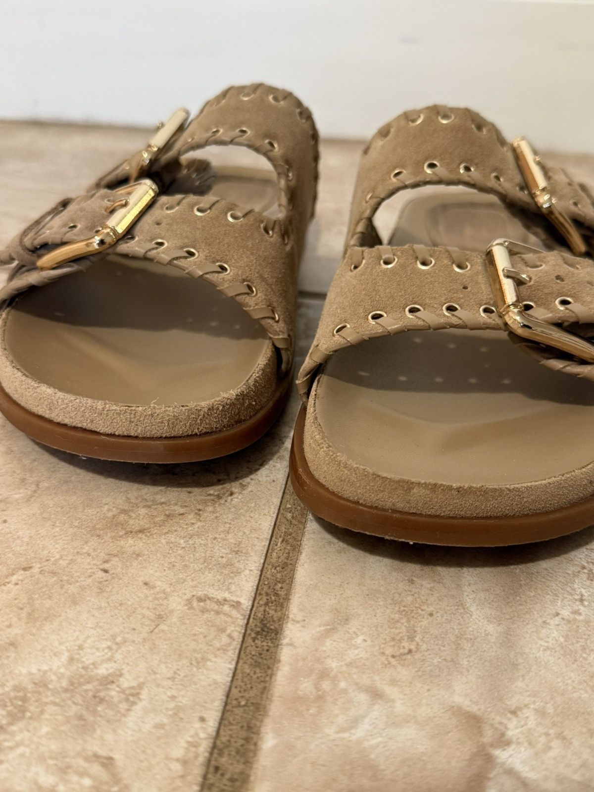Zara Zara suede flat Sandals Size US 9 / IT 39 - 4 Thumbnail