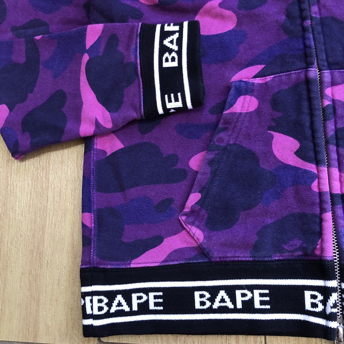 Bape Color Camo Full Zip Hoodie Size XS / US 0-2 / IT 36-38 - 3 Thumbnail