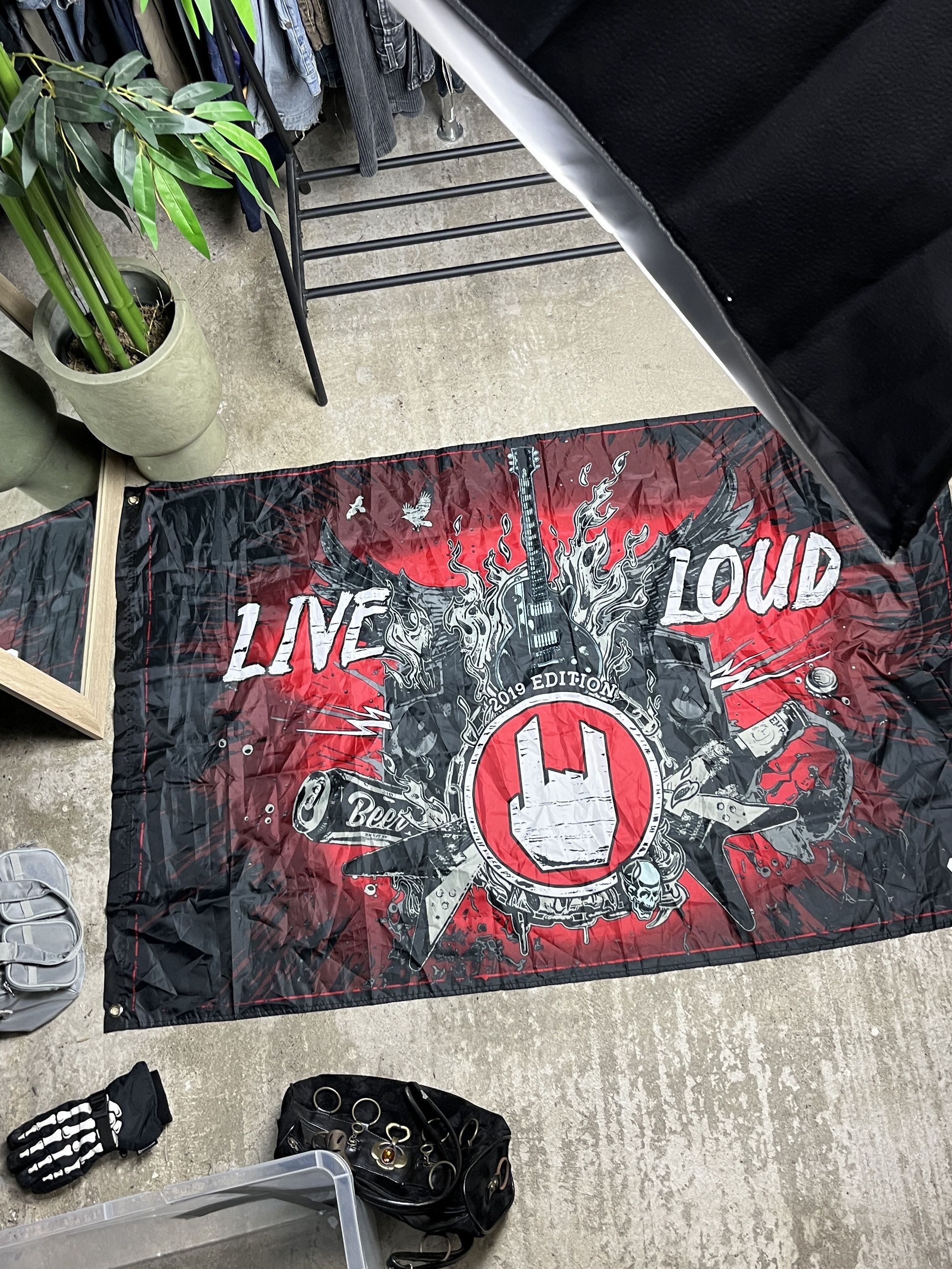 Vintage 2019 EMP LIVE LOUD ROCK BANNER - № 4509 Size ONE SIZE - 4 Thumbnail