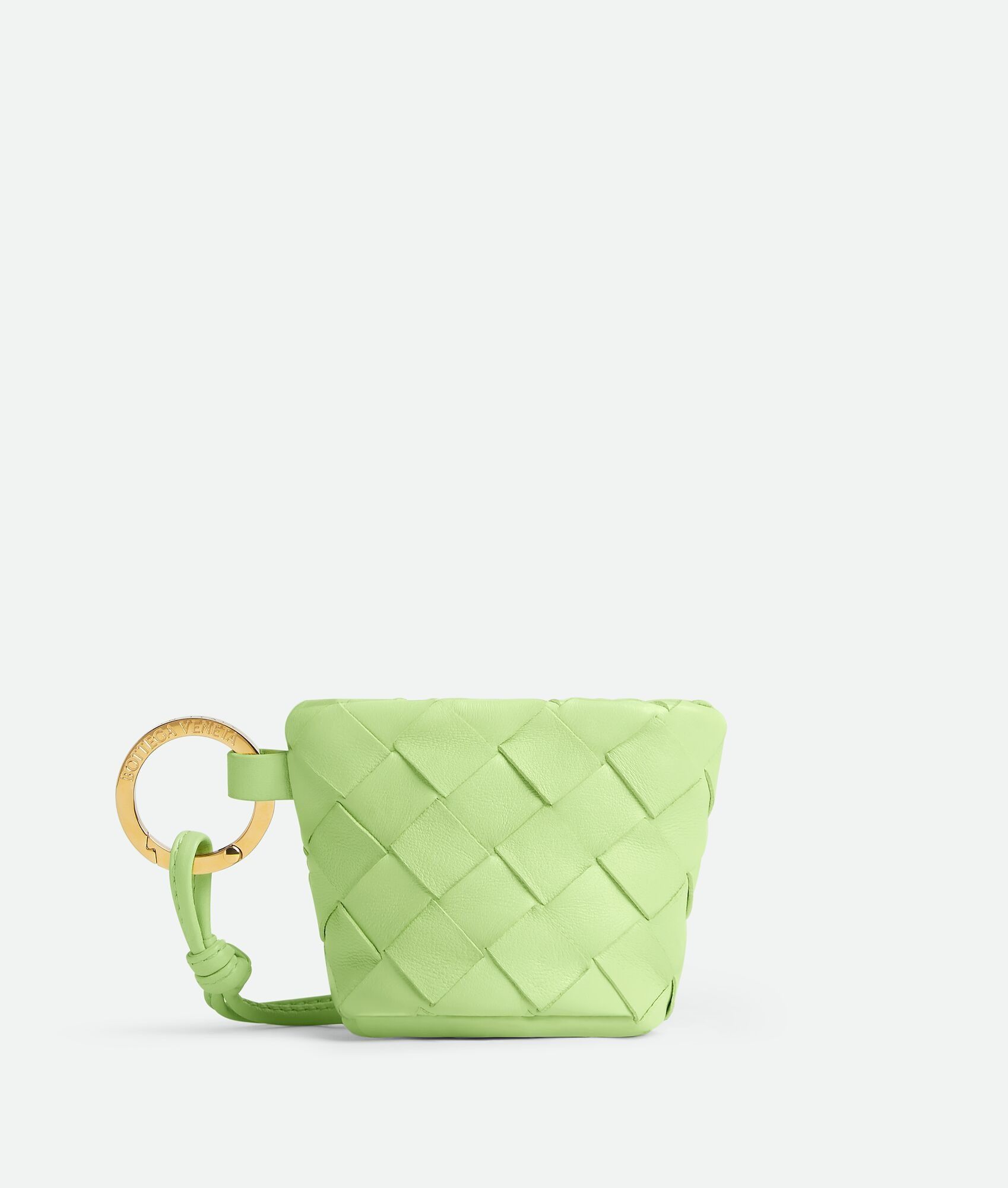 Bottega Veneta o1w1db10925 Size: OS / Intreccio Coin Case in Green Size ONE SIZE - 1 Thumbnail
