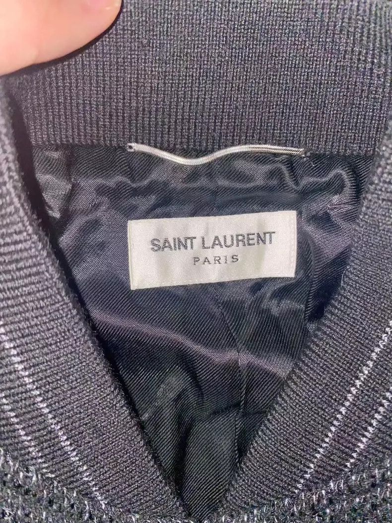 Saint Laurent Paris Saint Laurent Paris 20 SS baby's breath scale jacket 2505-N Size US M / EU 48-50 / 2 - 4 Thumbnail