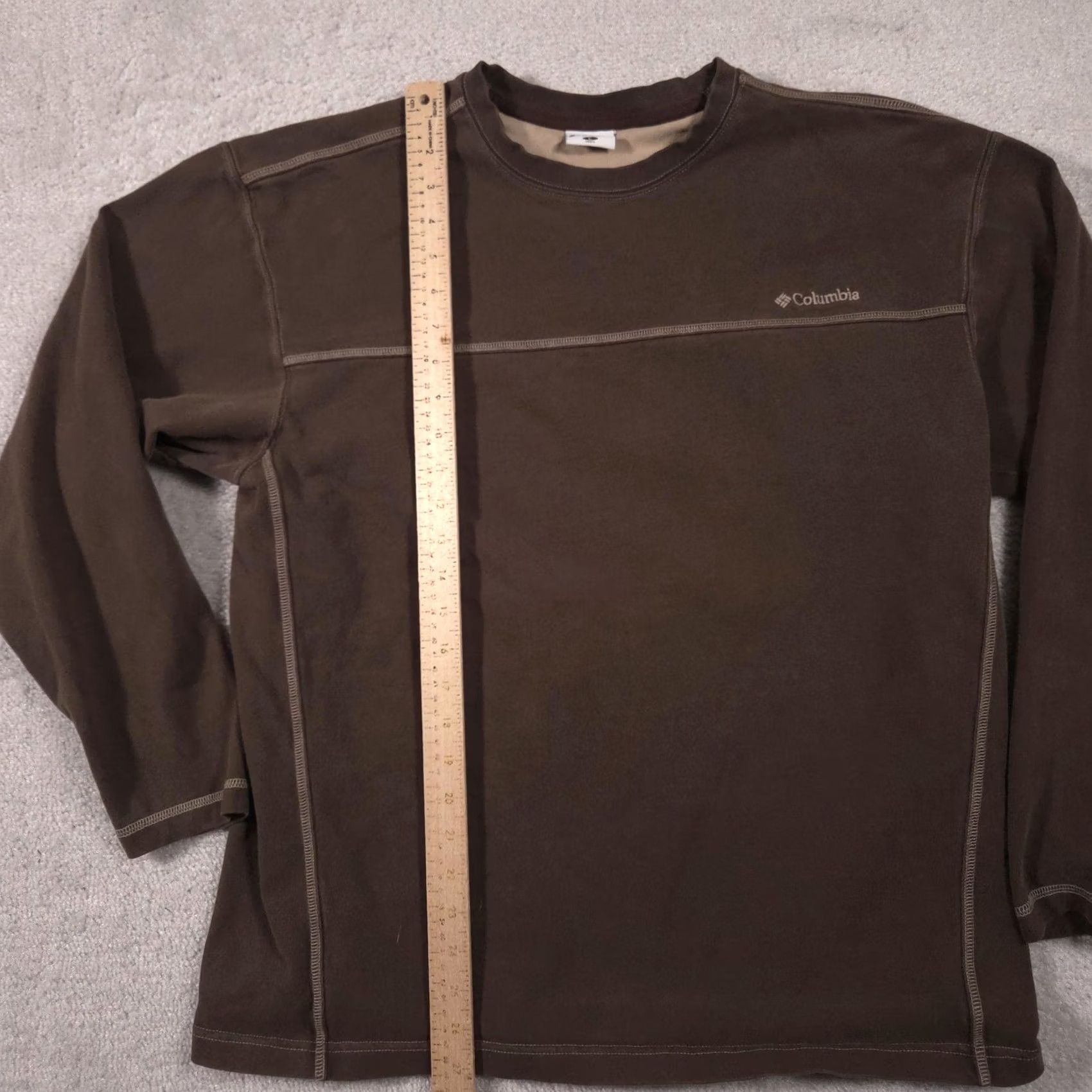 Logo 7 Columbia Sweatshirt Mens L Brown Crewneck Pullover Contrast Stitch Logo Shirt Mens Size US L / EU 52-54 / 3 - 7 Thumbnail