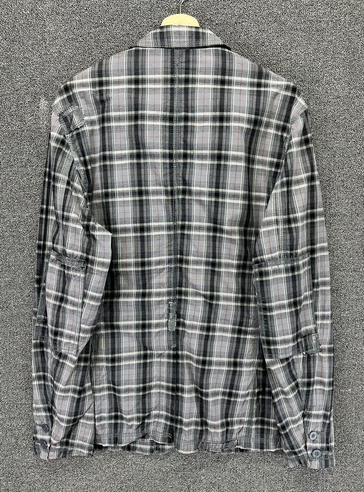 Japanese Brand Vintage Triple Five Soul Essentials Shadow Plaid Rare Jacket Size L / US 10 / IT 46 - 15 Thumbnail