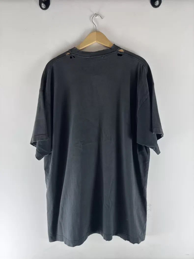 Balenciaga Balenciaga Solid Color Logo Printed Jersey Short Sleeve T- Size US M / EU 48-50 / 2 - 2 Thumbnail
