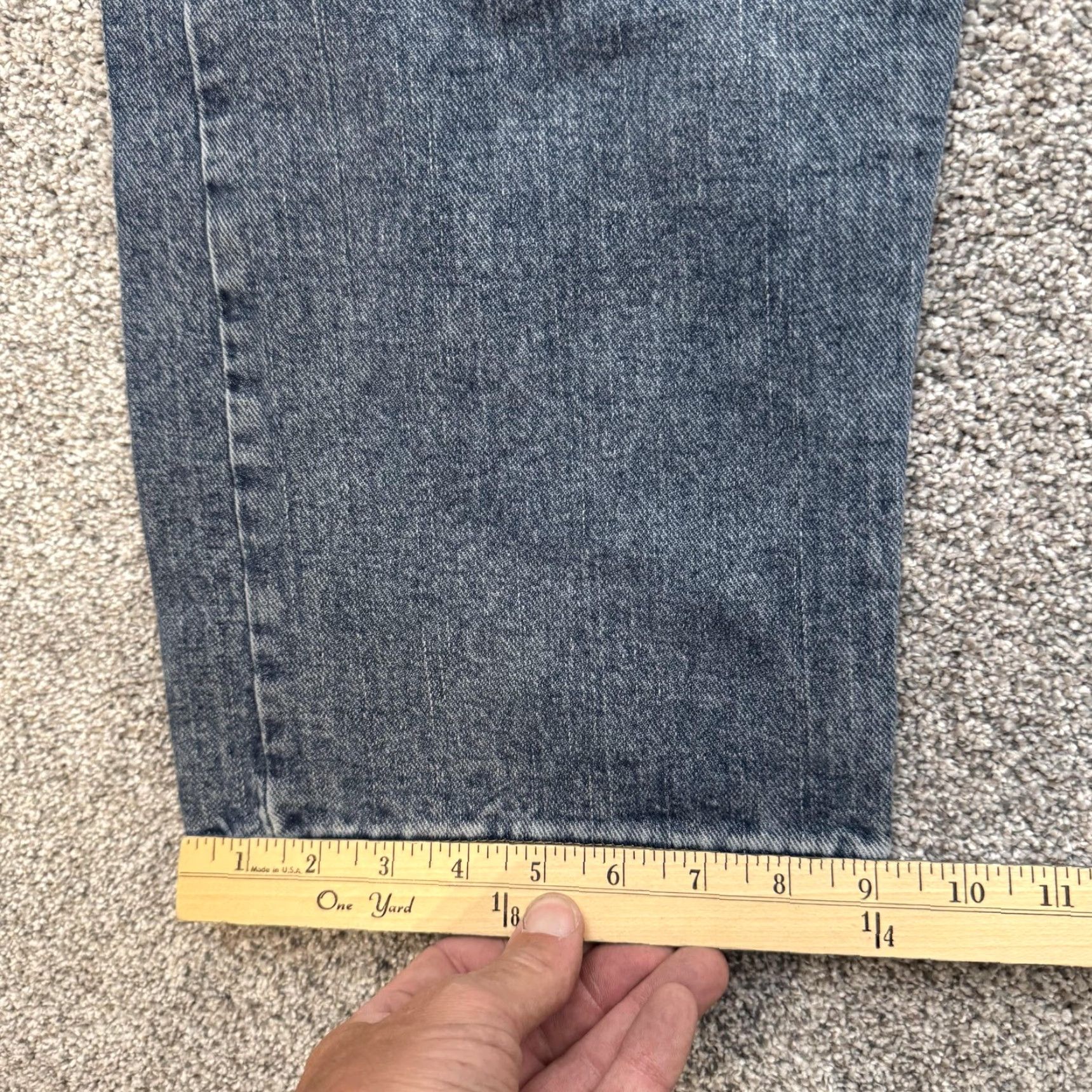 Wrangler Wrangler Jeans Mens 41x28 Blue Relaxed Fit 97601VR Denim Straight Leg Authentic Jeans Mens Blue 41x28 Relaxed Straight 97601VR Size US 42 / EU 58 - 3 Thumbnail