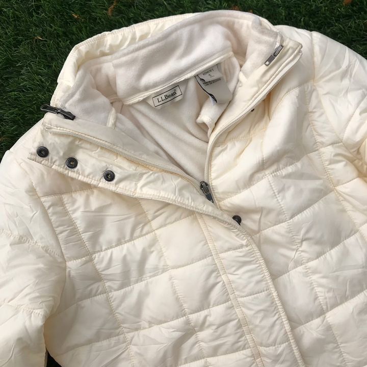 L.L. Bean LL Bean Maine Freeport USA down Puffer White Jacket Size US M / EU 48-50 / 2 - 3 Thumbnail