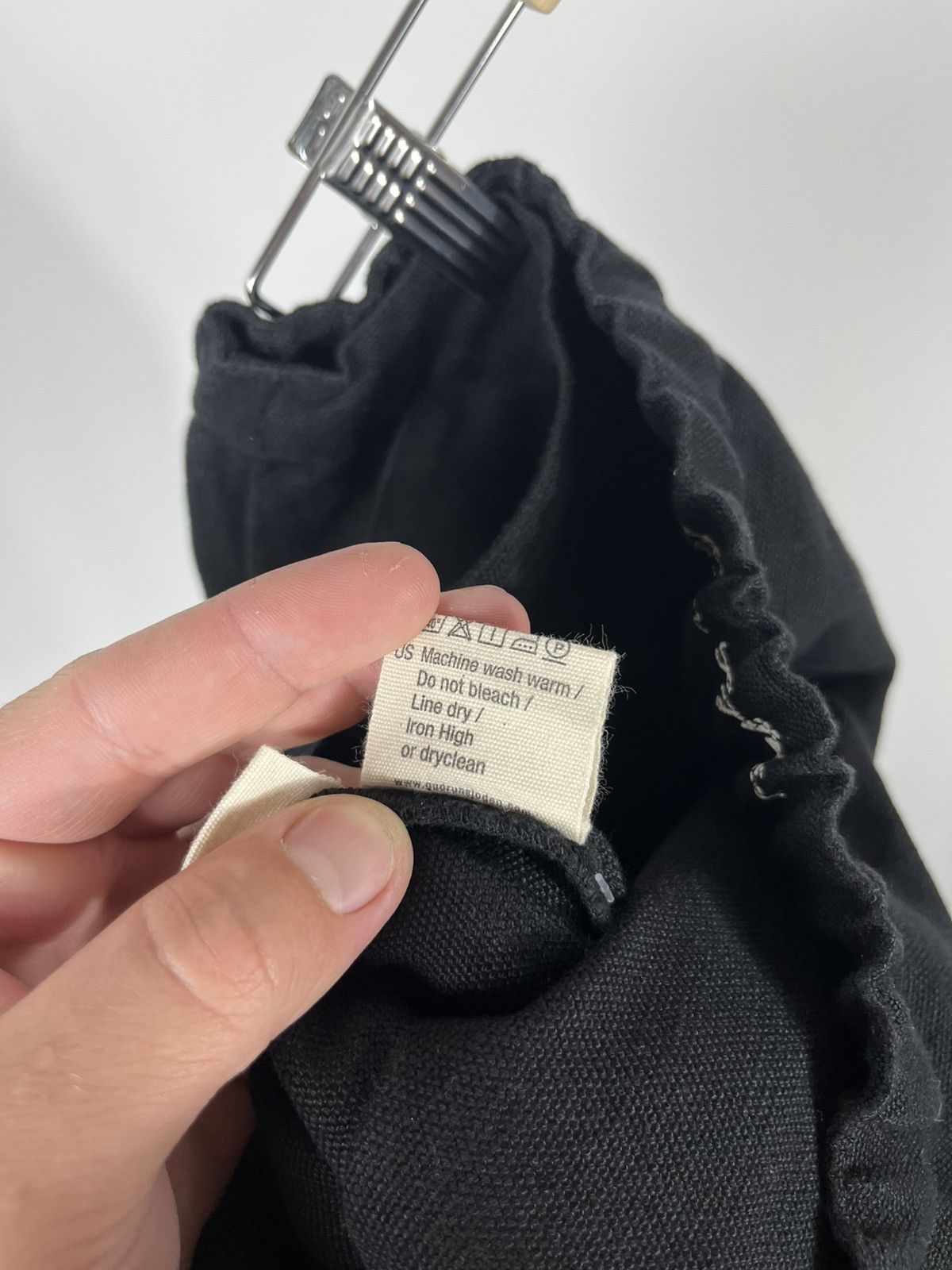 Gudrun Sjoden Gudrun Sjödén Black Baggy Linen Pants Organic Cotton Blend Size 28" / US 6 / IT 42 - 11 Thumbnail