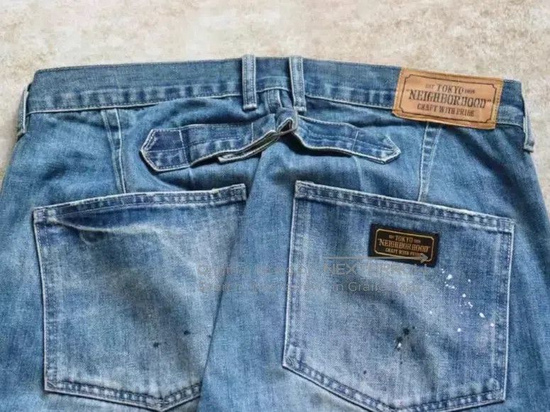 Neighborhood Neighborhood size S Splattered Washed Denim Jeans Size US 28 / EU 44 - 5 Thumbnail