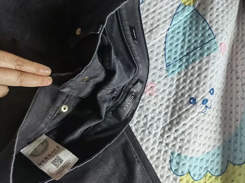 Versace Versace Black straight-leg pants Size US 44 / EU 60 - 4 Thumbnail