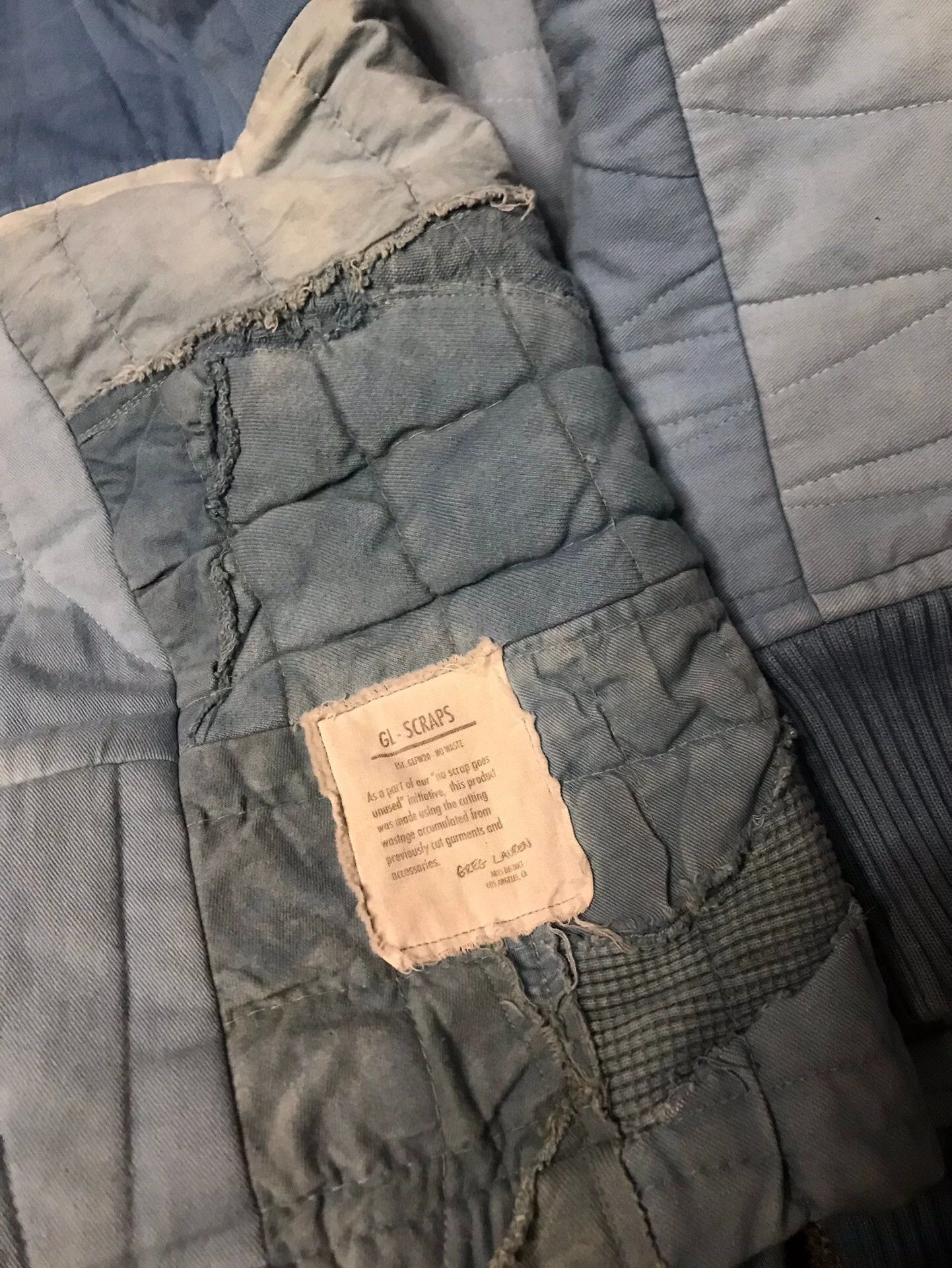 Greg Lauren GL new size 2 vintage patchwork blue hooded puffer jacket Size US M / EU 48-50 / 2 - 6 Thumbnail