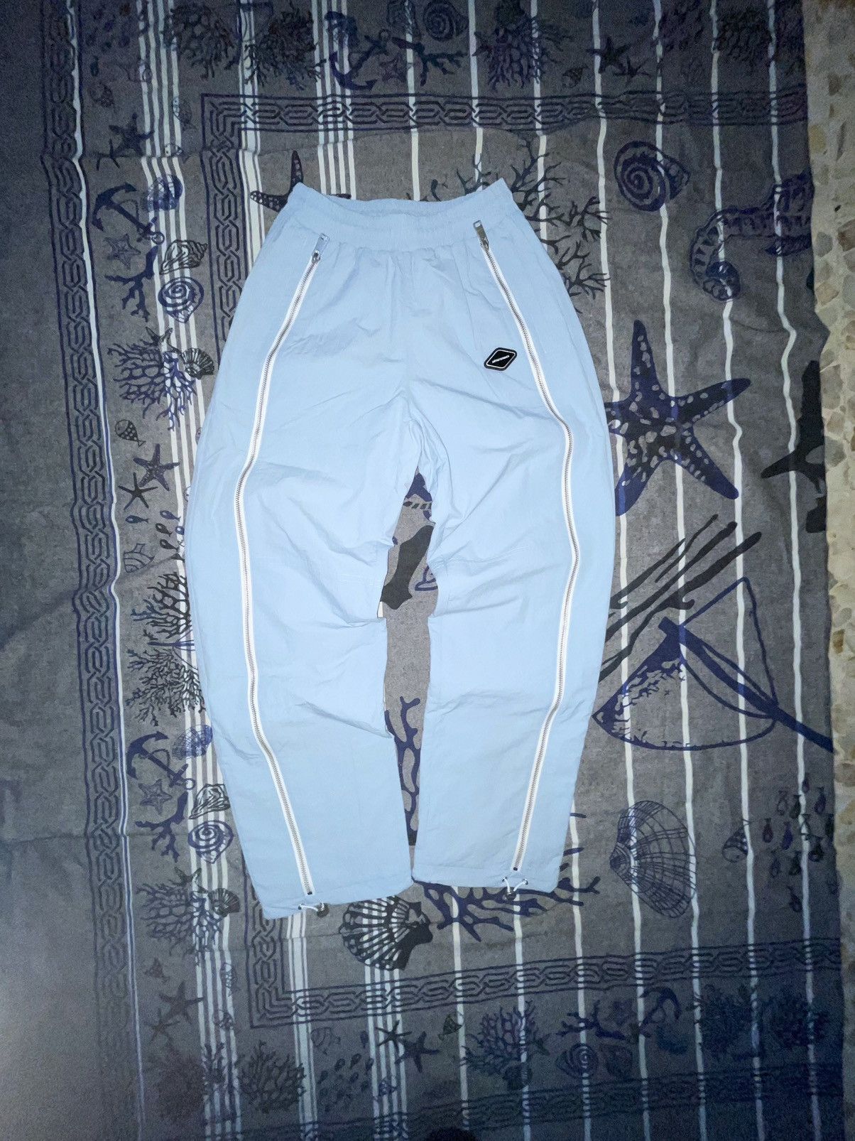 Unknown London Baby Blue Track Pants Size US 28 / EU 44 - 1 Thumbnail
