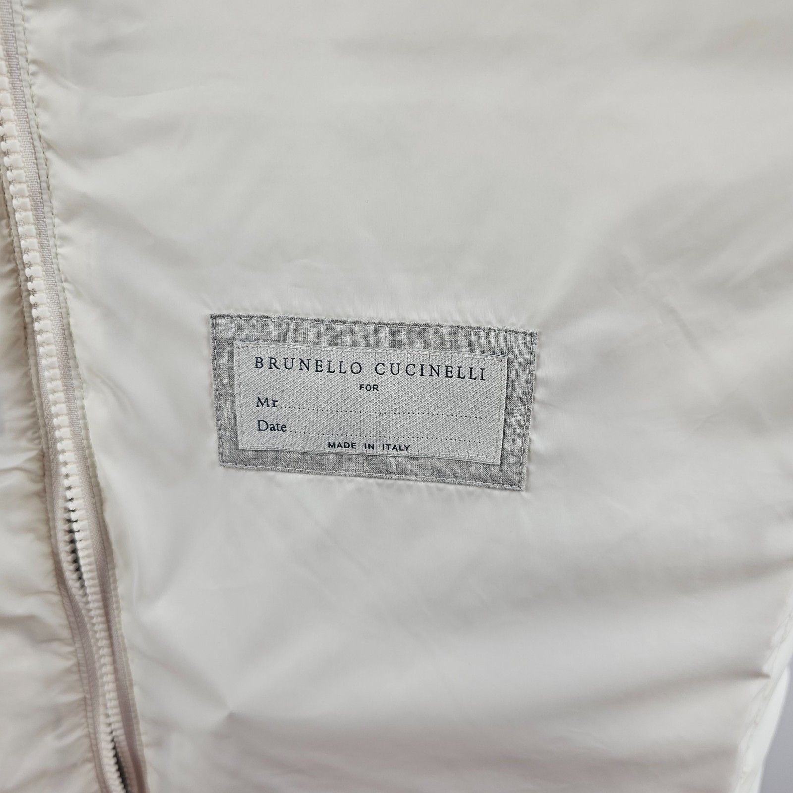 Brunello Cucinelli BRUNELLO CUCINELLI $2650 Ivory Down Vest New & Authentic Size US M / EU 48-50 / 2 - 9 Thumbnail