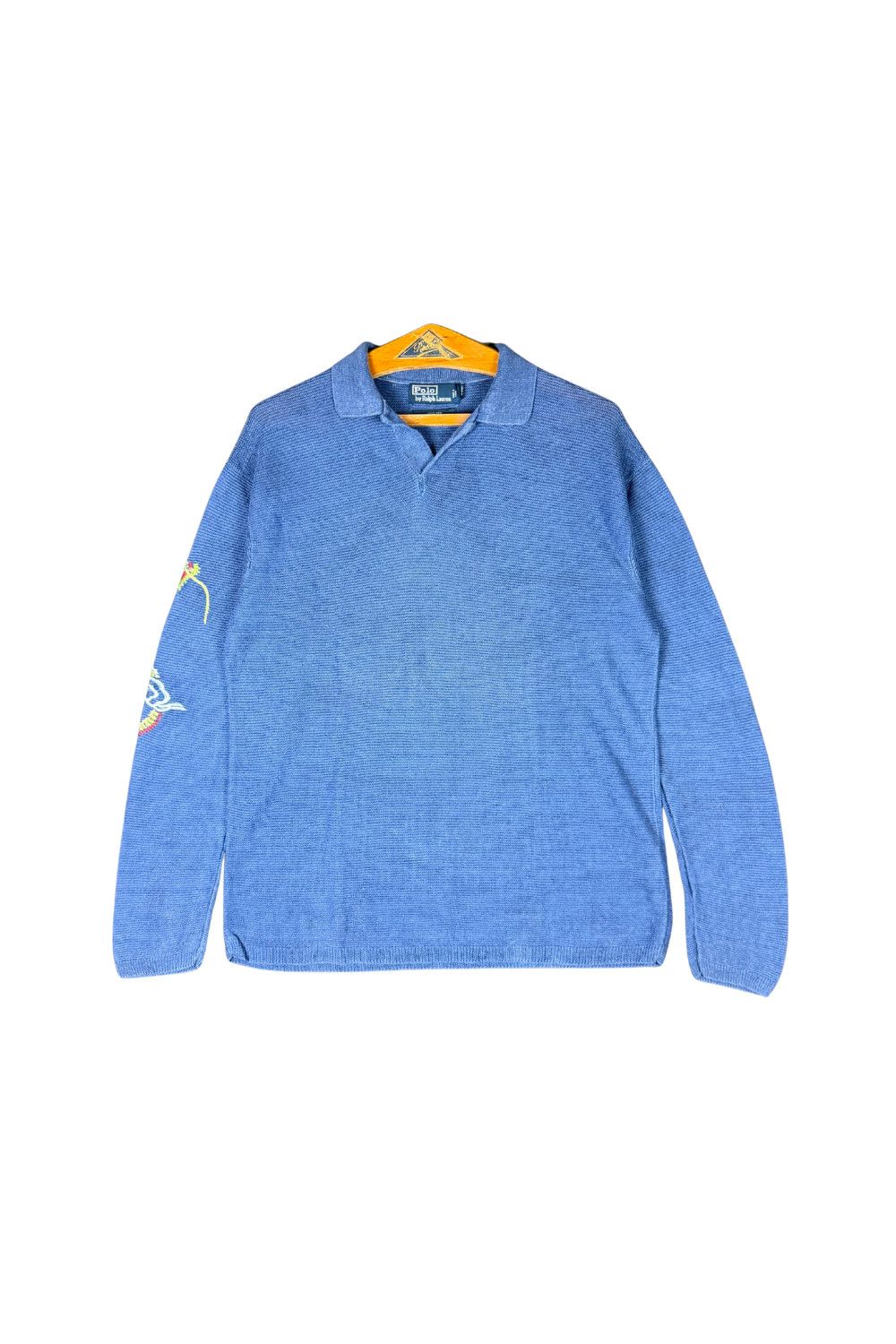 Polo Ralph Lauren Polo Ralph Lauren Dragon Embroidery Linen Knit Sweater XL Size US XL / EU 56 / 4 - 13 Thumbnail
