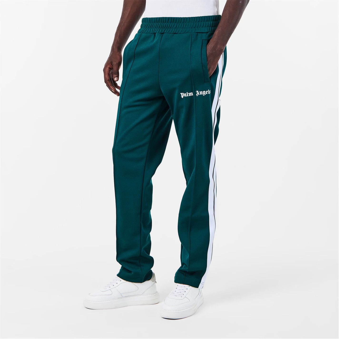 Palm Angels o1g2r1mq0426 Classic Logo Track Pants in Green Size US 28 / EU 44 - 2 Thumbnail