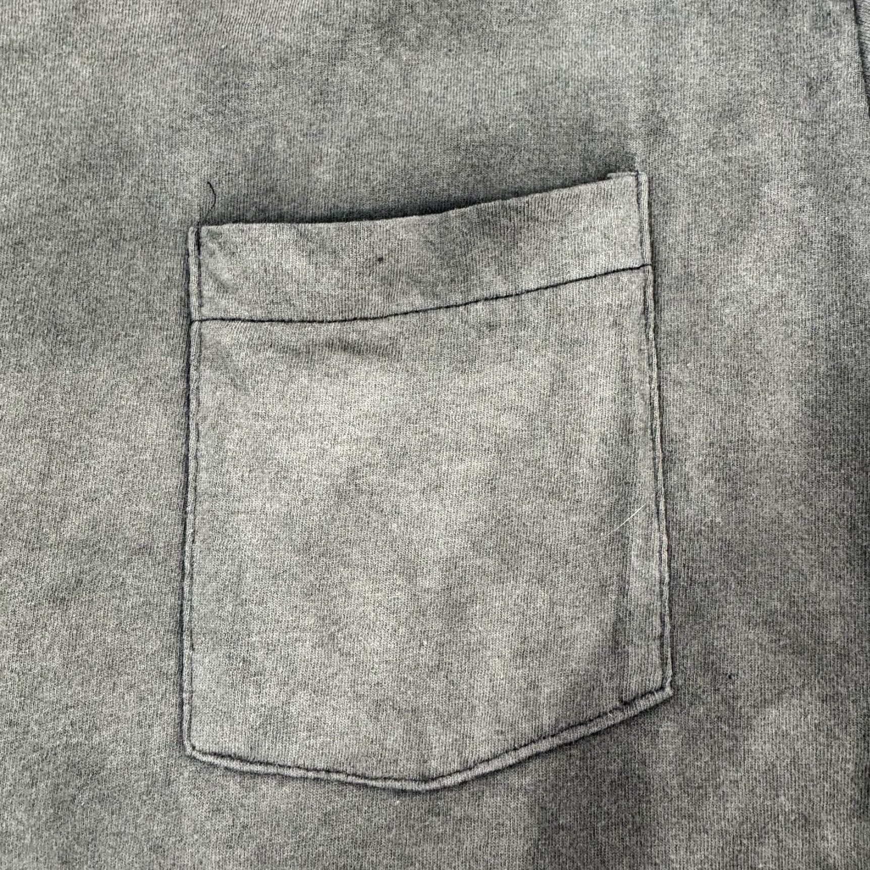 Fruit Of The Loom VINTAGE Black T Shirt Adult XL Sun Faded Ghost Pocket Grunge Hipster Punk Fruit of the Loom Size US XL / EU 56 / 4 - 5 Thumbnail