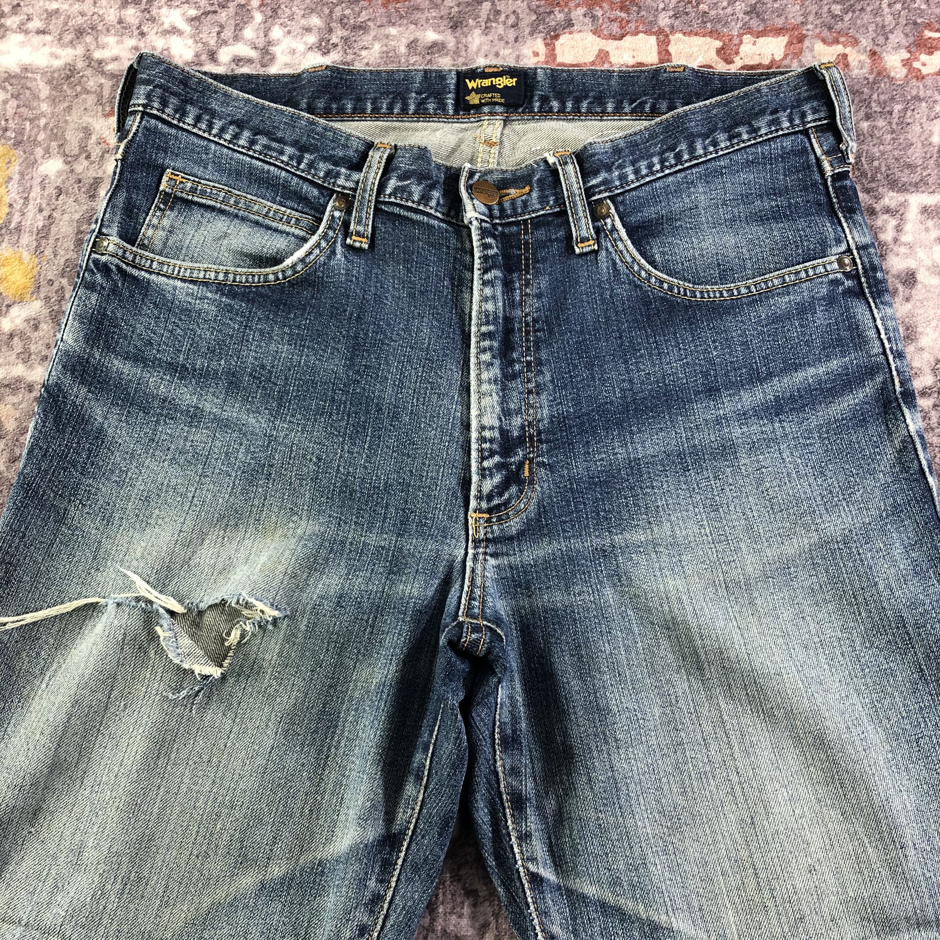 Vintage × Wrangler Vintage Blue Wash Wrangler Jeans-JM3246 Size US 35 - 3 Thumbnail