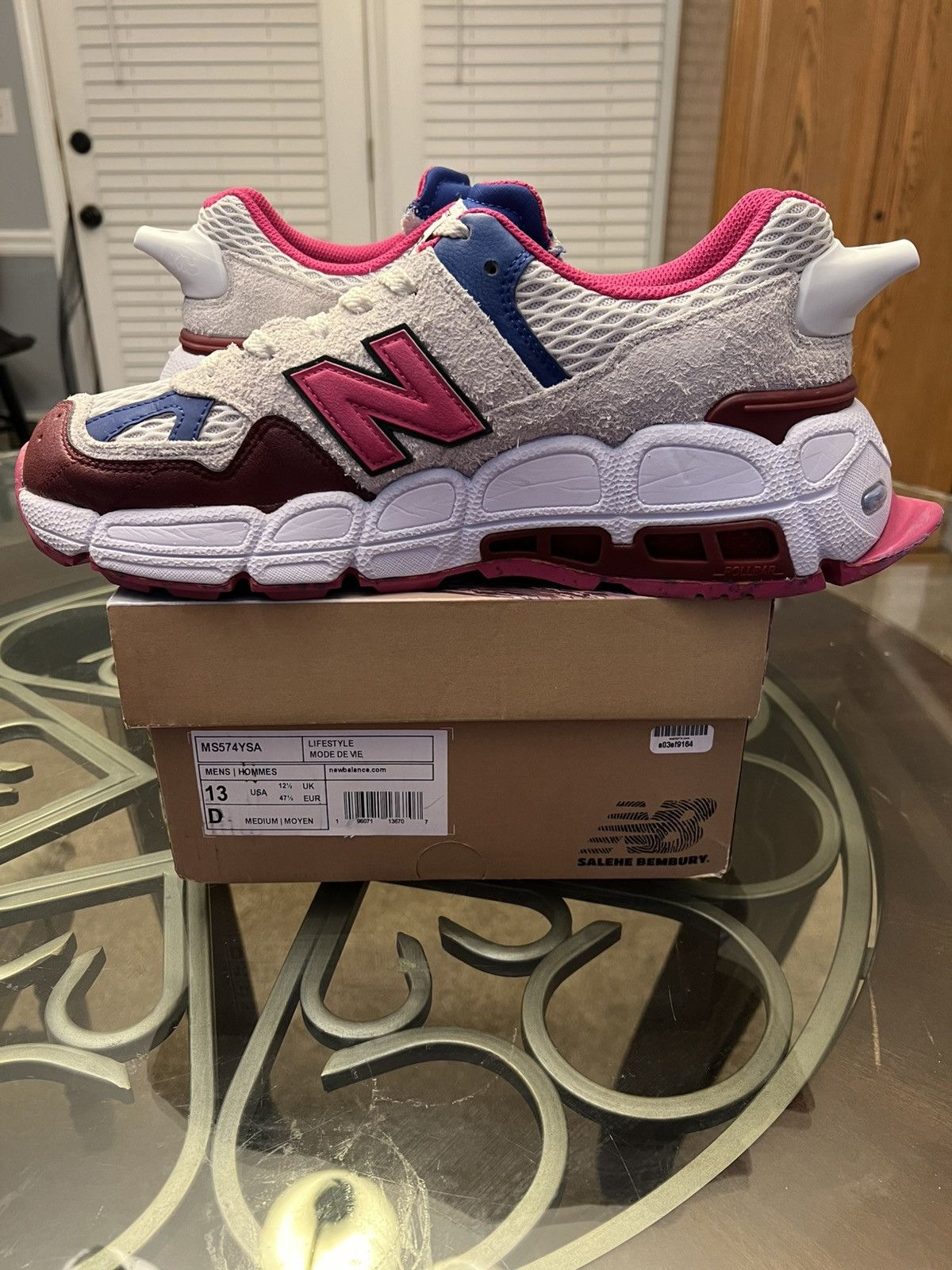 New Balance × Salehe Bembury Salehe Bembury x NB 574 YURT “Universal Communication” Size US 13 / EU 46 - 8 Thumbnail