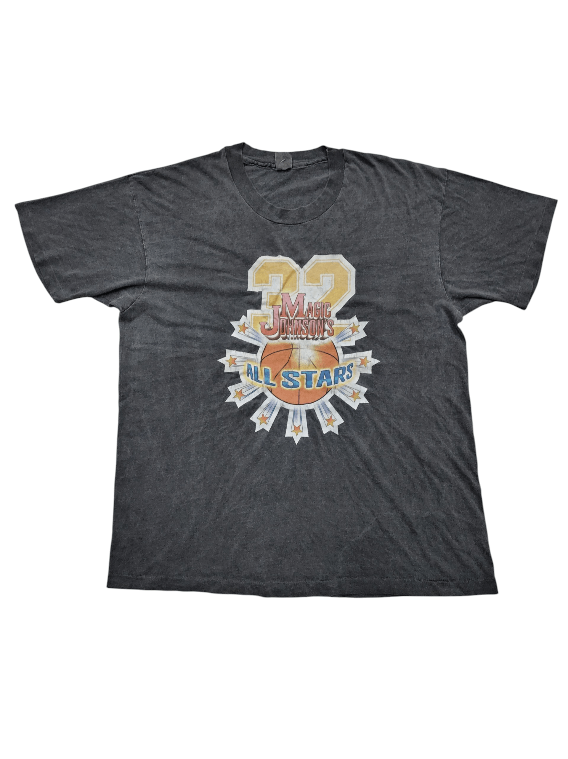 Vintage Vintage 90s Magic Johnson Allstar single stich usa tee Size US XL / EU 56 / 4 - 1 Thumbnail
