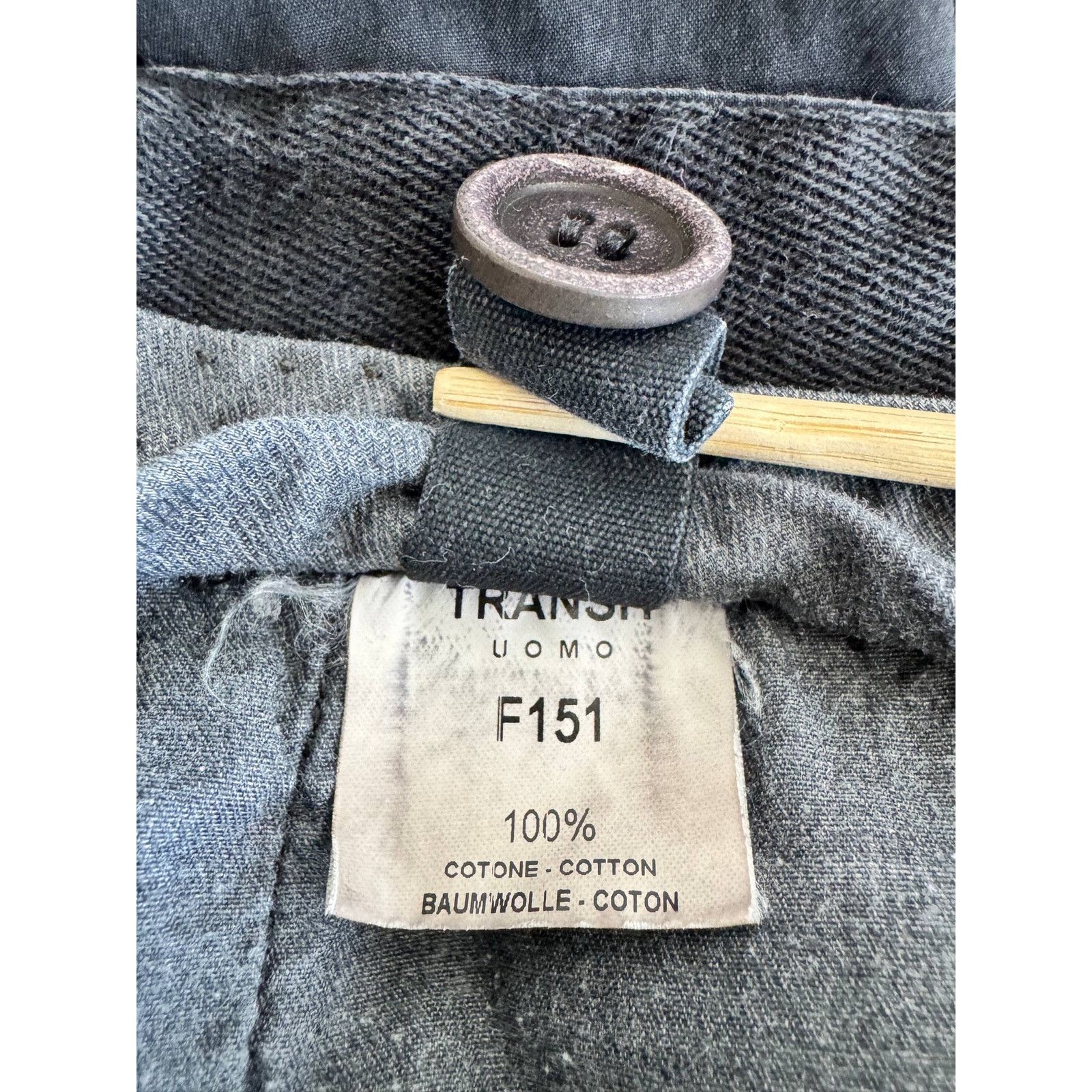 Transit Transit Uomo Garment Dyed Shorts Black Size US 31 - 6 Thumbnail