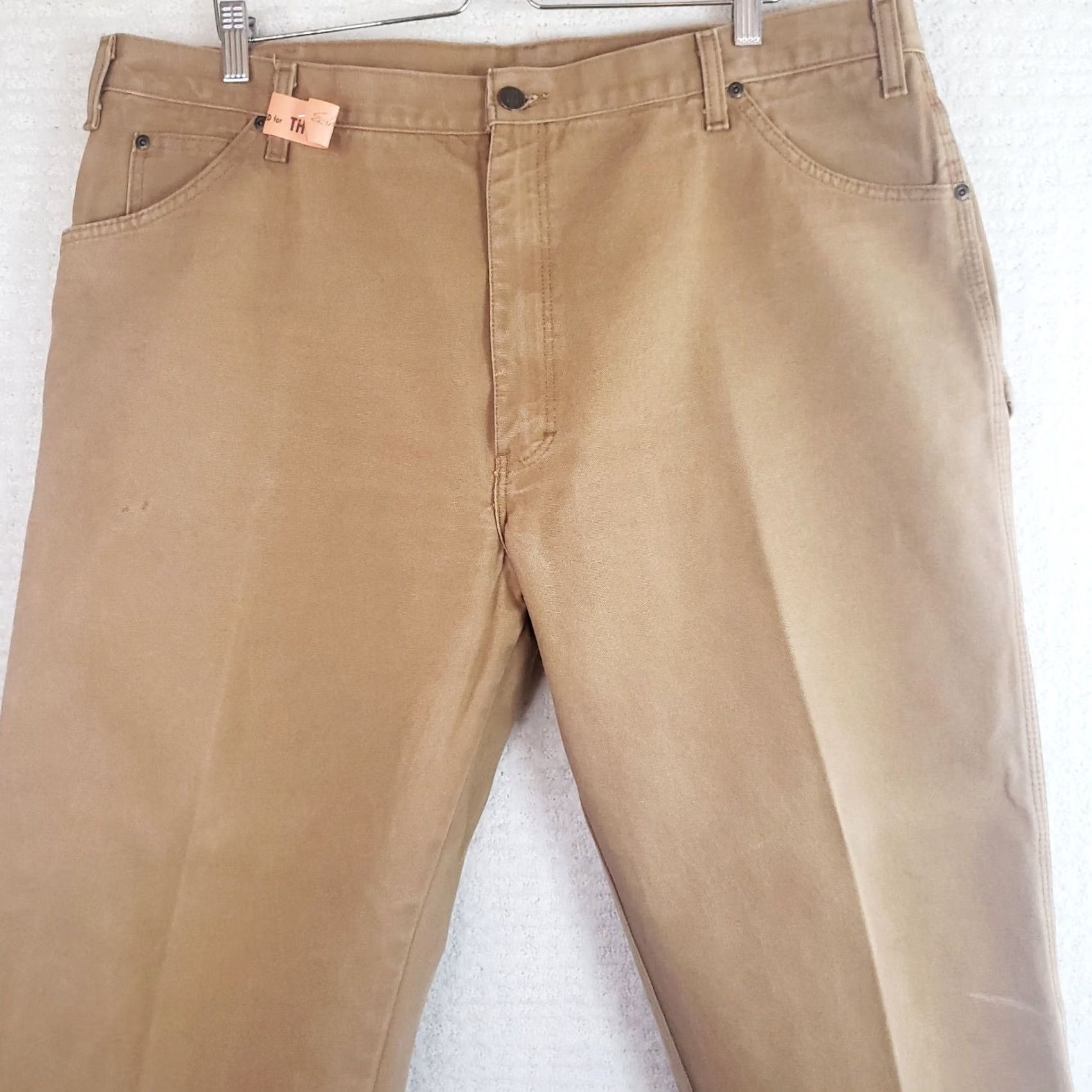 Dickies Dickies Canvas Work Pants Relaxed Fit Straight Tan Brown Duck Mens 40x30 Brown Dickies Canvas Work Pants Relaxed Fit Straight Mens 40x30 Size US 40 / EU 56 - 2 Thumbnail