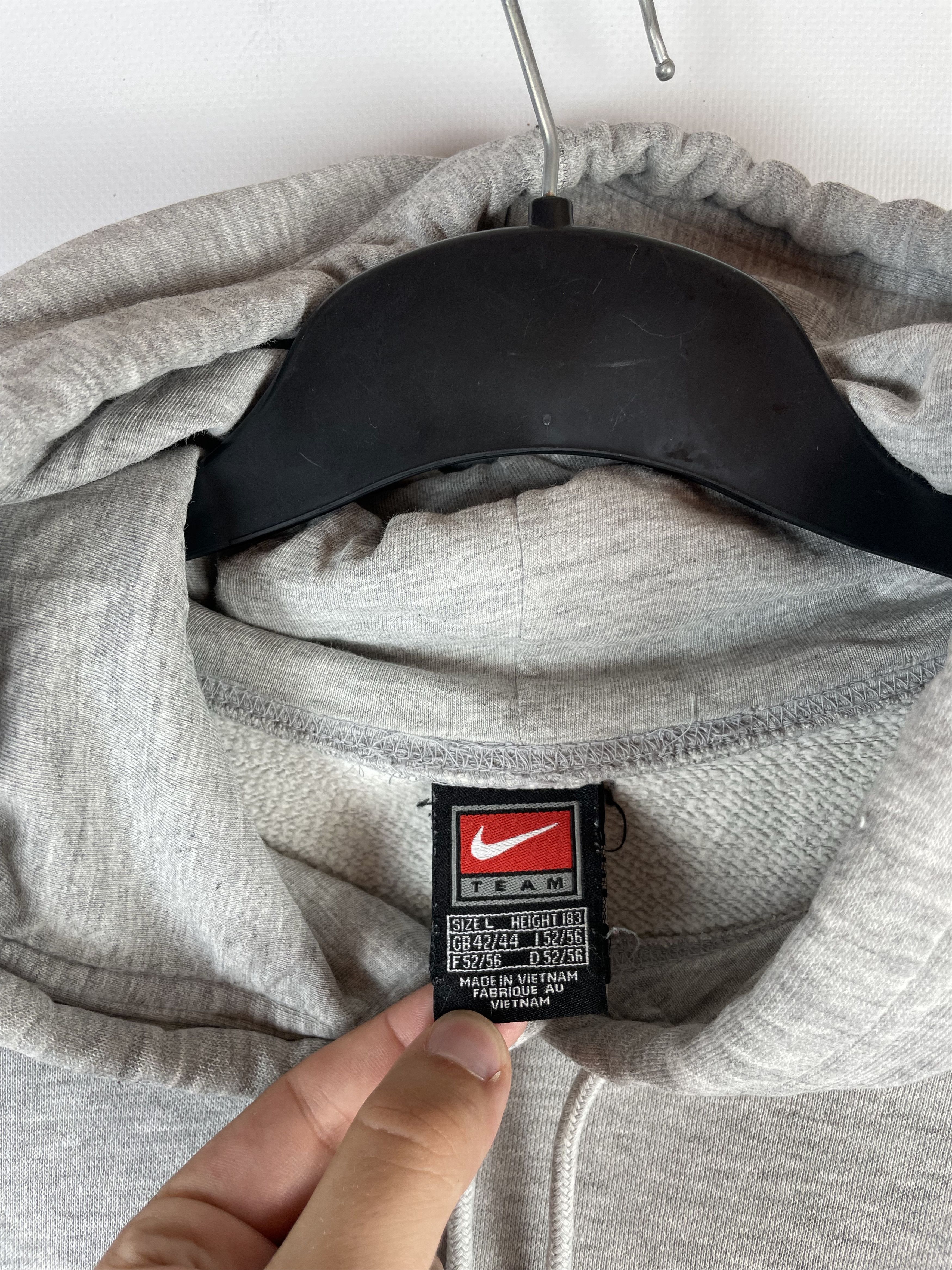 Nike × Vintage Vintage Michigan Nike center swoosh hoodie sweatshirt Size US L / EU 52-54 / 3 - 5 Thumbnail