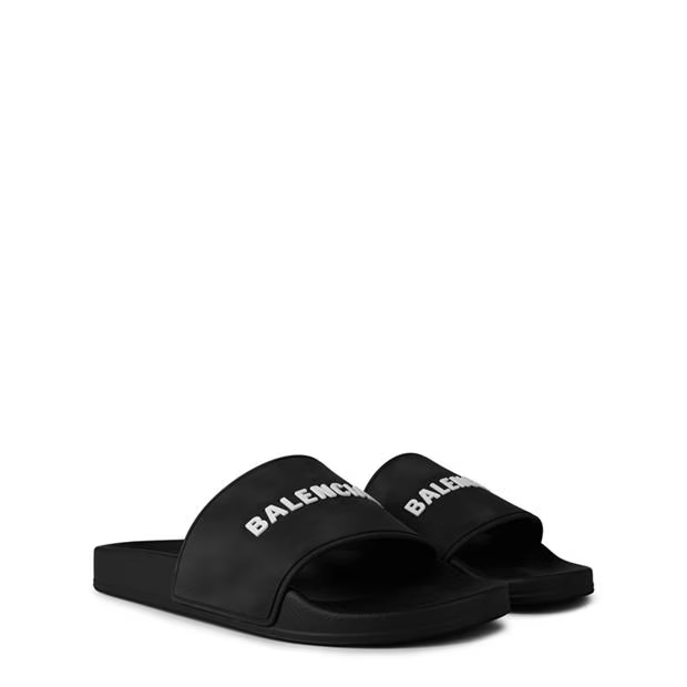 Balenciaga Logo Sliders Size US 10 / EU 43 - 4 Thumbnail