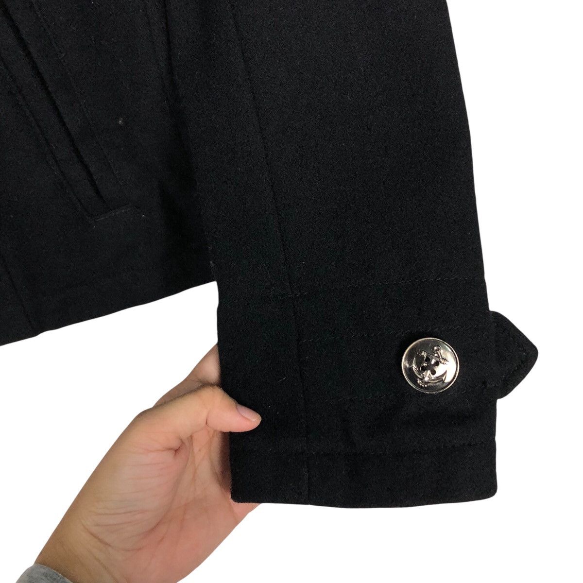 PPFM 📌Rich Black Vintage Wool Chore Jacket PPFM Issey Miyake Size US M / EU 48-50 / 2 - 16 Thumbnail