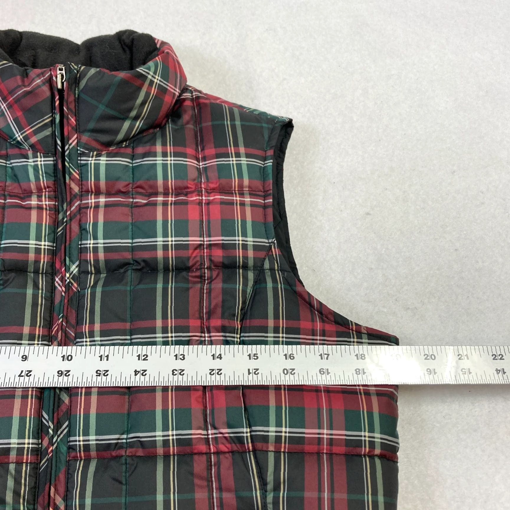 Eddie Bauer Eddie Bauer Goose Down Puffer Vest Women's Small Red Plaid Full Zip Pocket Vest Size S / US 4 / IT 40 - 7 Thumbnail