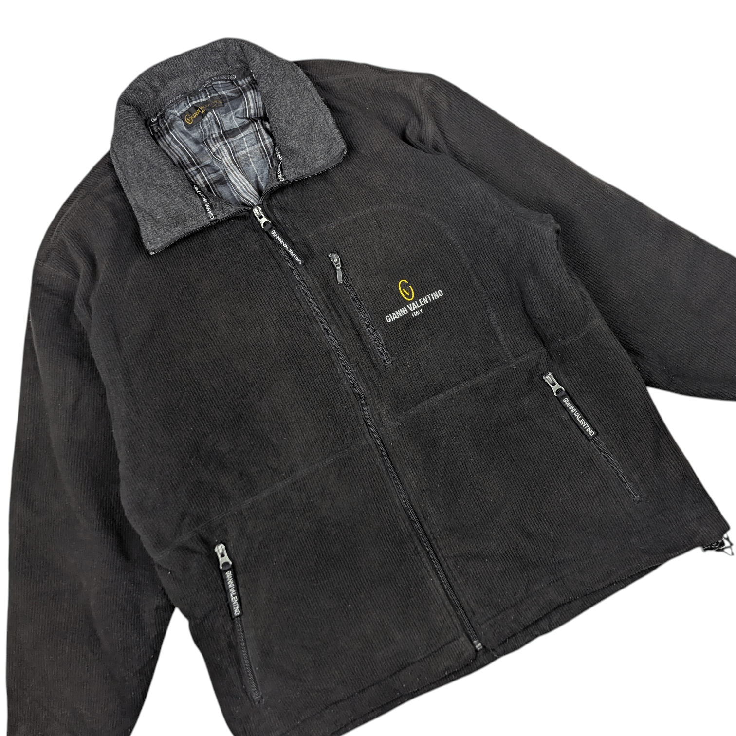 Gianni Valentino Vintage 2000's GIANNI VALENTINO Fleece Jacket Size US L / EU 52-54 / 3 - 4 Thumbnail
