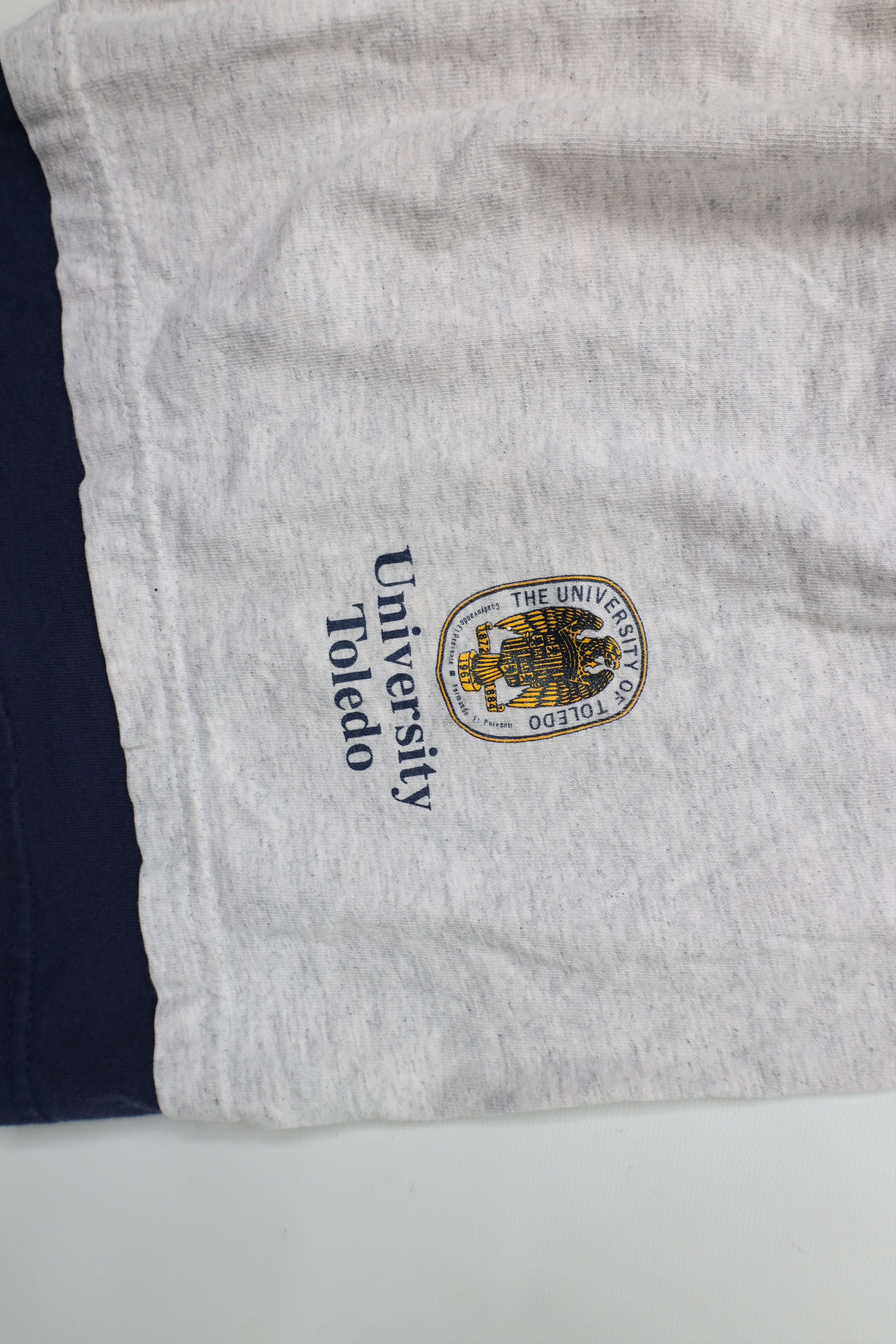Vintage Vintage 90s University of Toledo Layered Shorts Gray USA Size US 34 / EU 50 - 5 Thumbnail