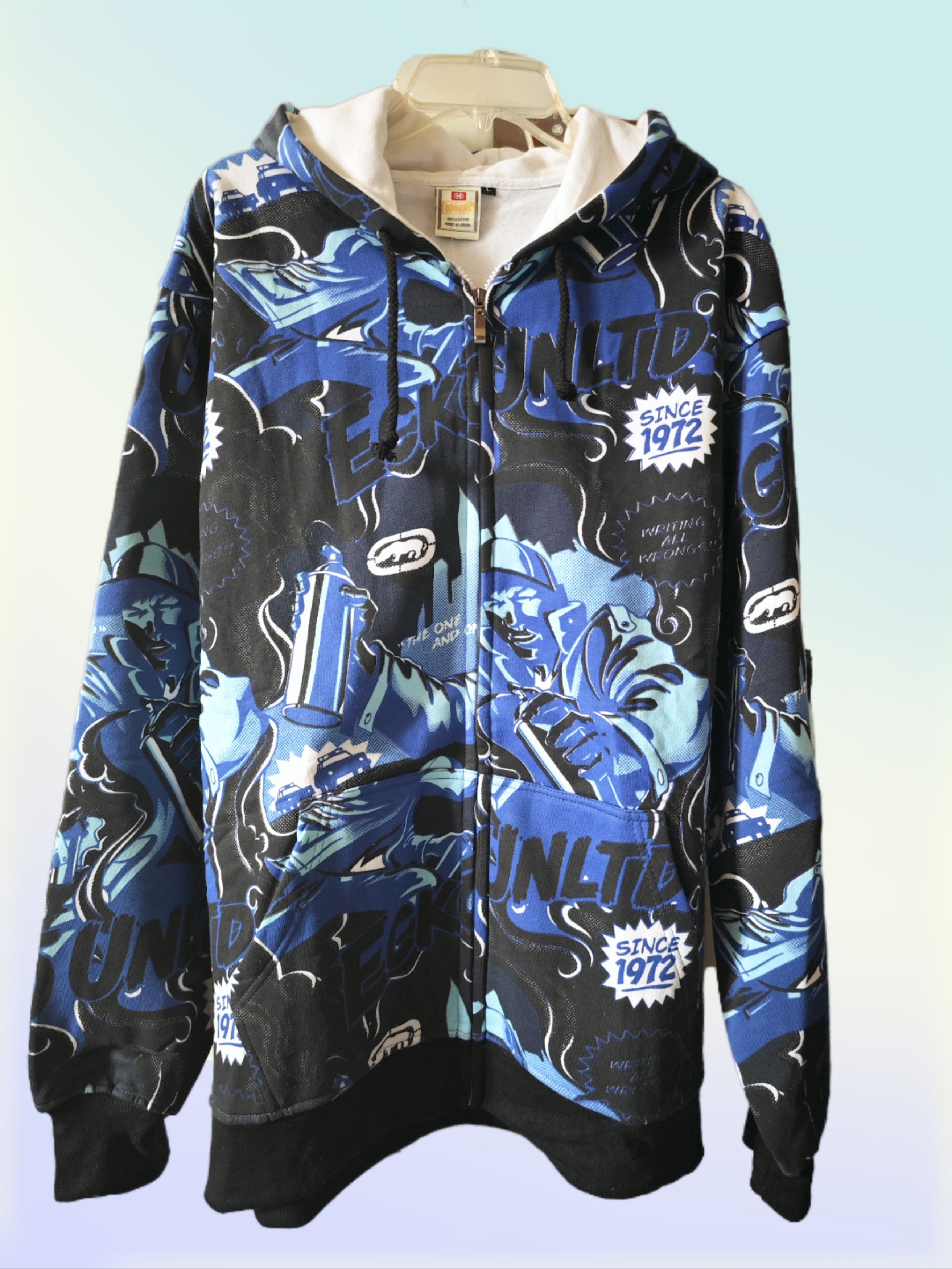 Ecko Unltd. Original Hoodie – Hip-Hop Streetwear Vintage Y2K Size US L / EU 52-54 / 3 - 5 Thumbnail
