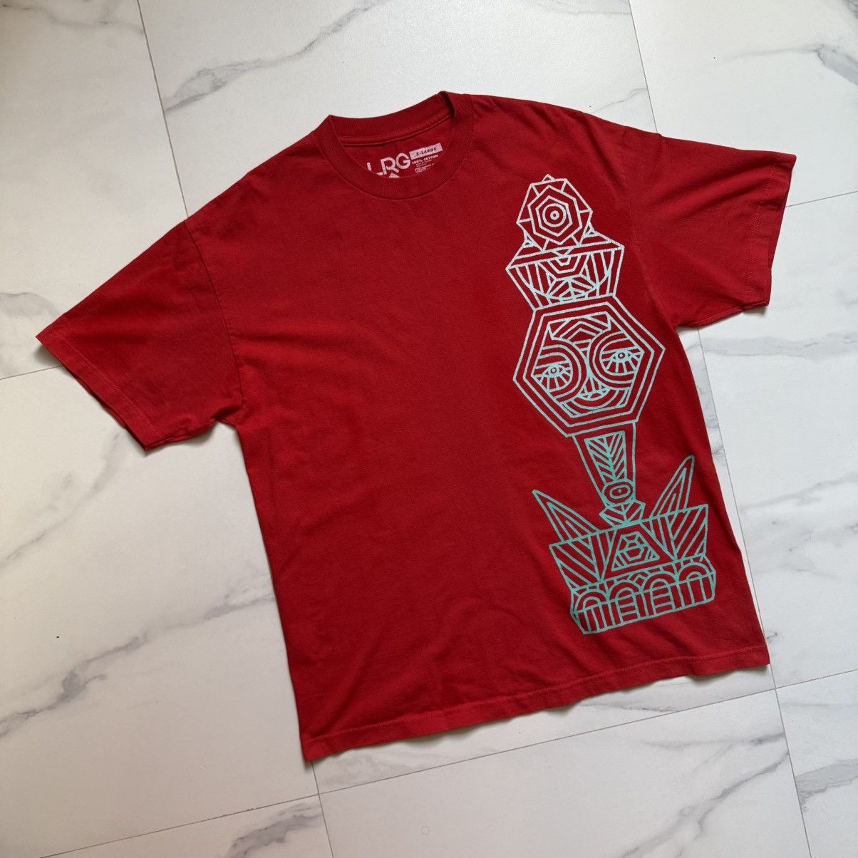 LRG × Vintage Vintage Y2K LRG Tribal T-Shirt Size US XL / EU 56 / 4 - 3 Thumbnail