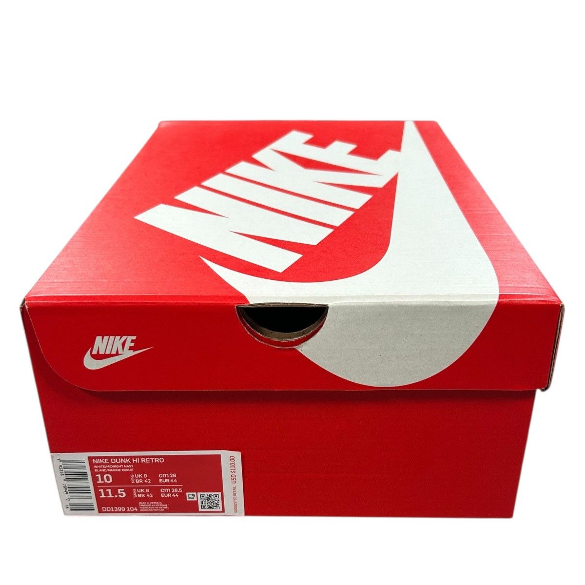 Nike Nike Dunk High Retro White Midnight Navy Blue 2021 Sneakers Size US 10 / EU 43 - 9 Thumbnail