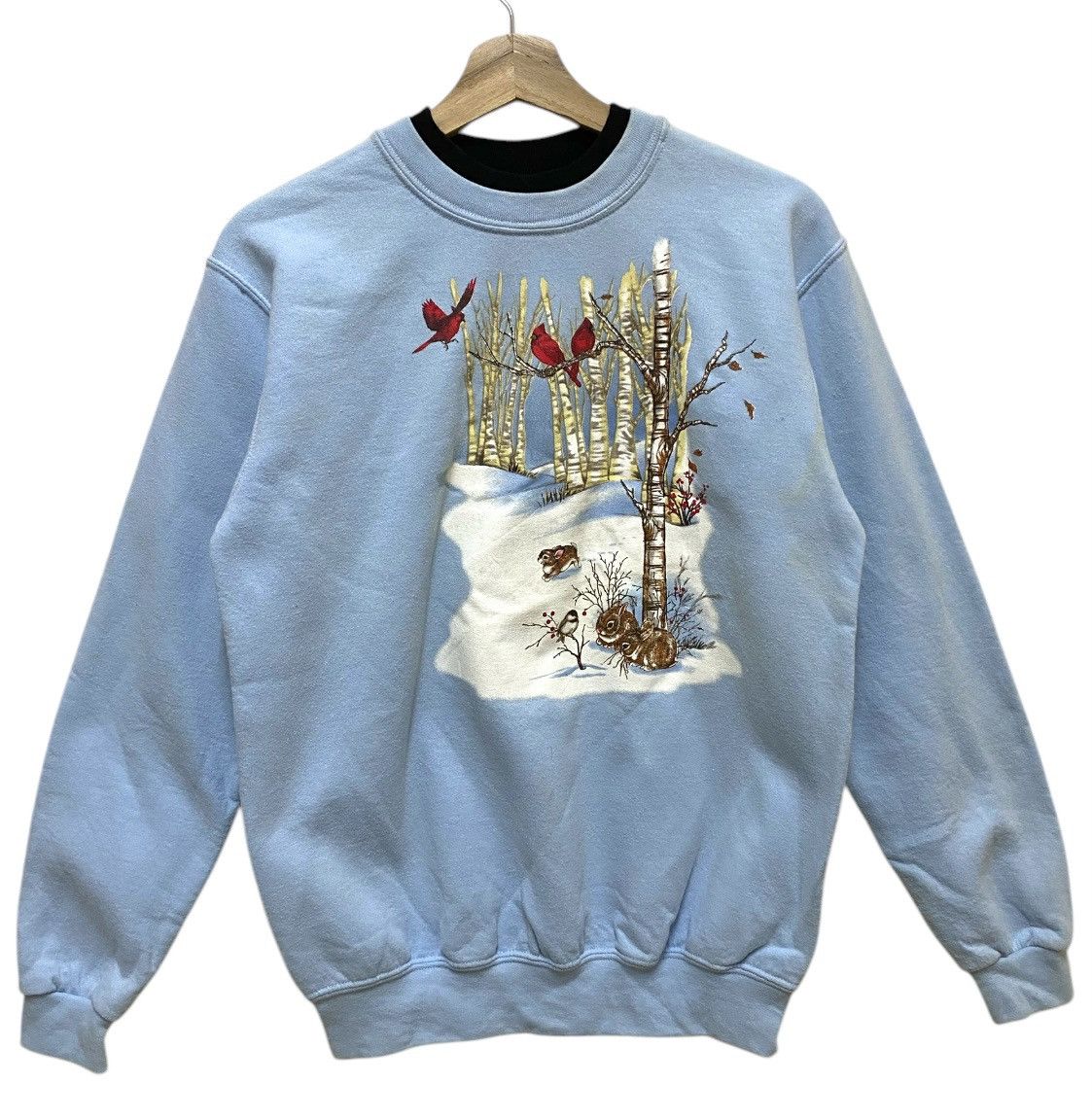 The Unbranded Brand Sweatshirt Crewneck Light Blue Colour Size US S / EU 44-46 / 1 - 1 Thumbnail