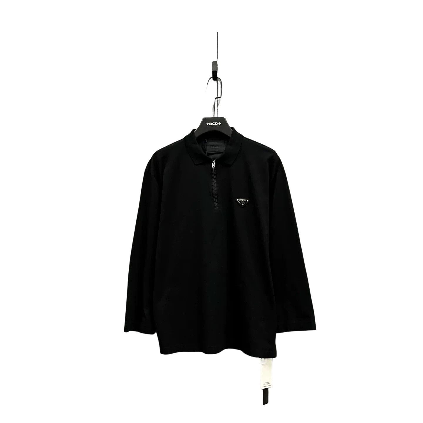 Prada Prada Triangle Logo Half-Zip Polo US L Size US L / EU 52-54 / 3 - 1 Thumbnail