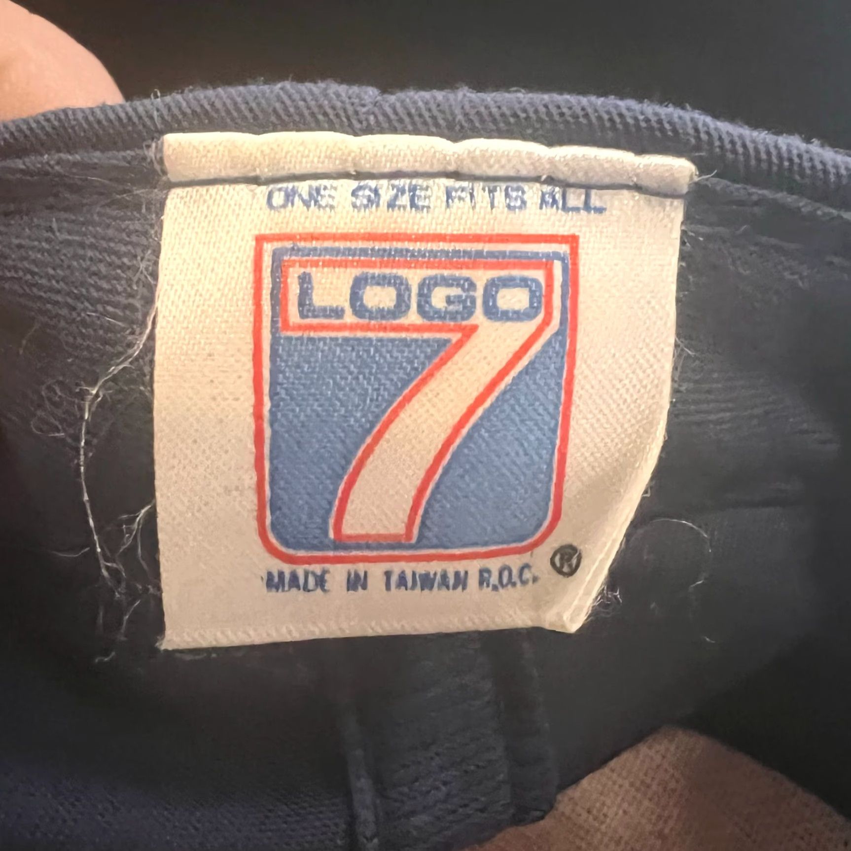 Logo 7 VINTAGE Logo 7 Hat Cap Snap Back Trucker Blue Red Mens 1996 Brickyard 400 White? Size ONE SIZE - 6 Thumbnail