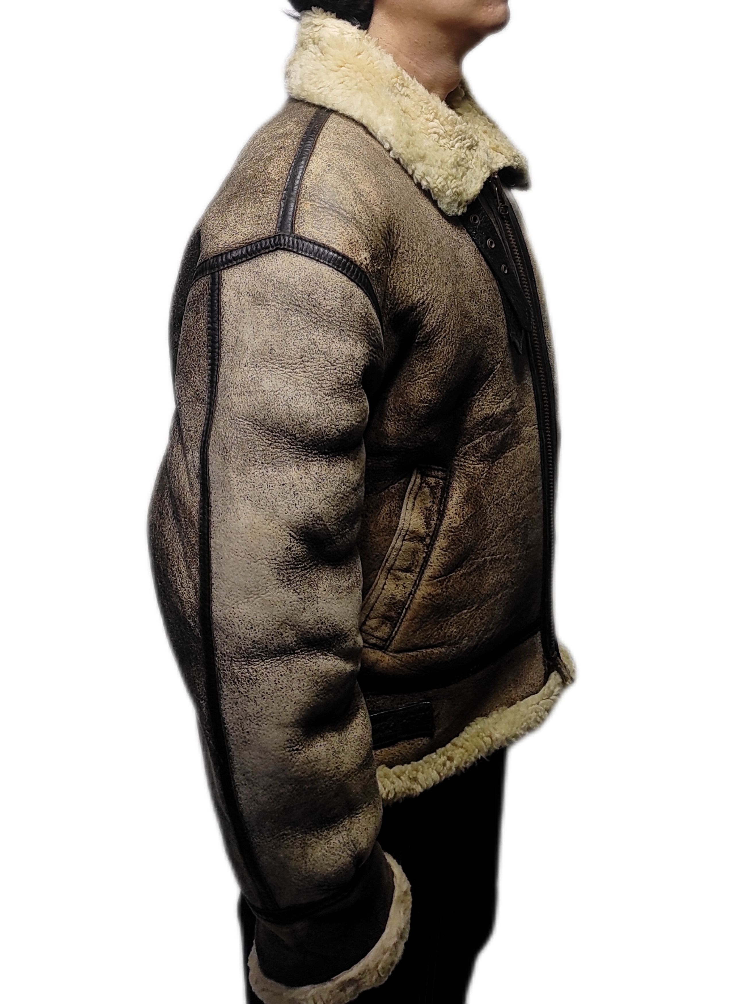 Japanese Brand Beautiful Bomber Flight Jacket Type -B3 Genuine Sheepskin Size US M / EU 48-50 / 2 - 4 Thumbnail