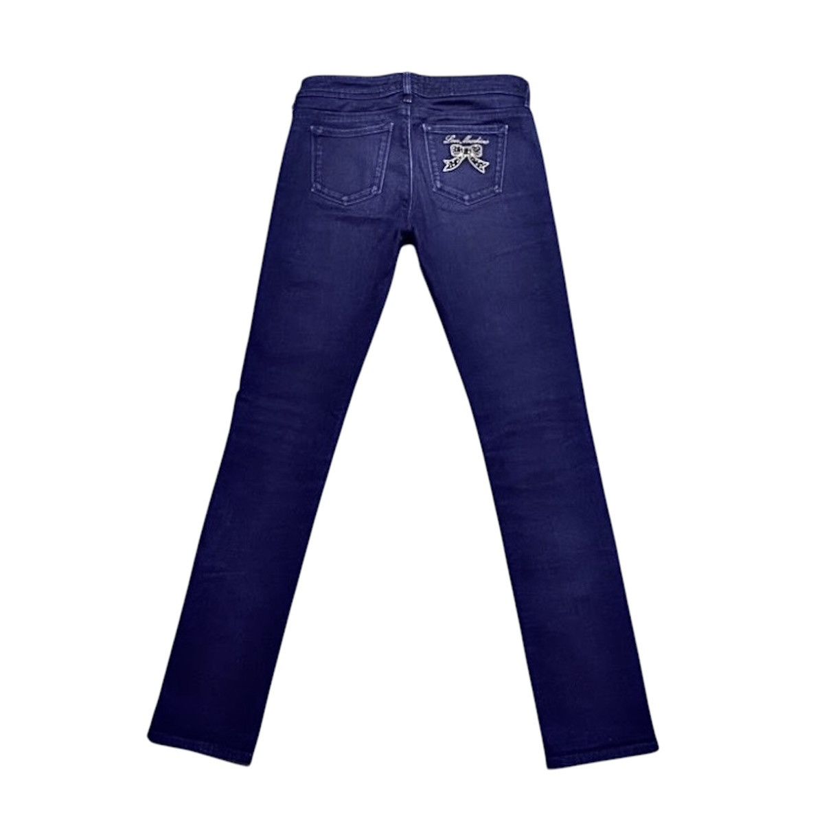 Love Moschino Love Moschino Navy Jeans Denim Embroidered Logo Streetwear Size 25" / US 0 / IT 36 - 1 Thumbnail