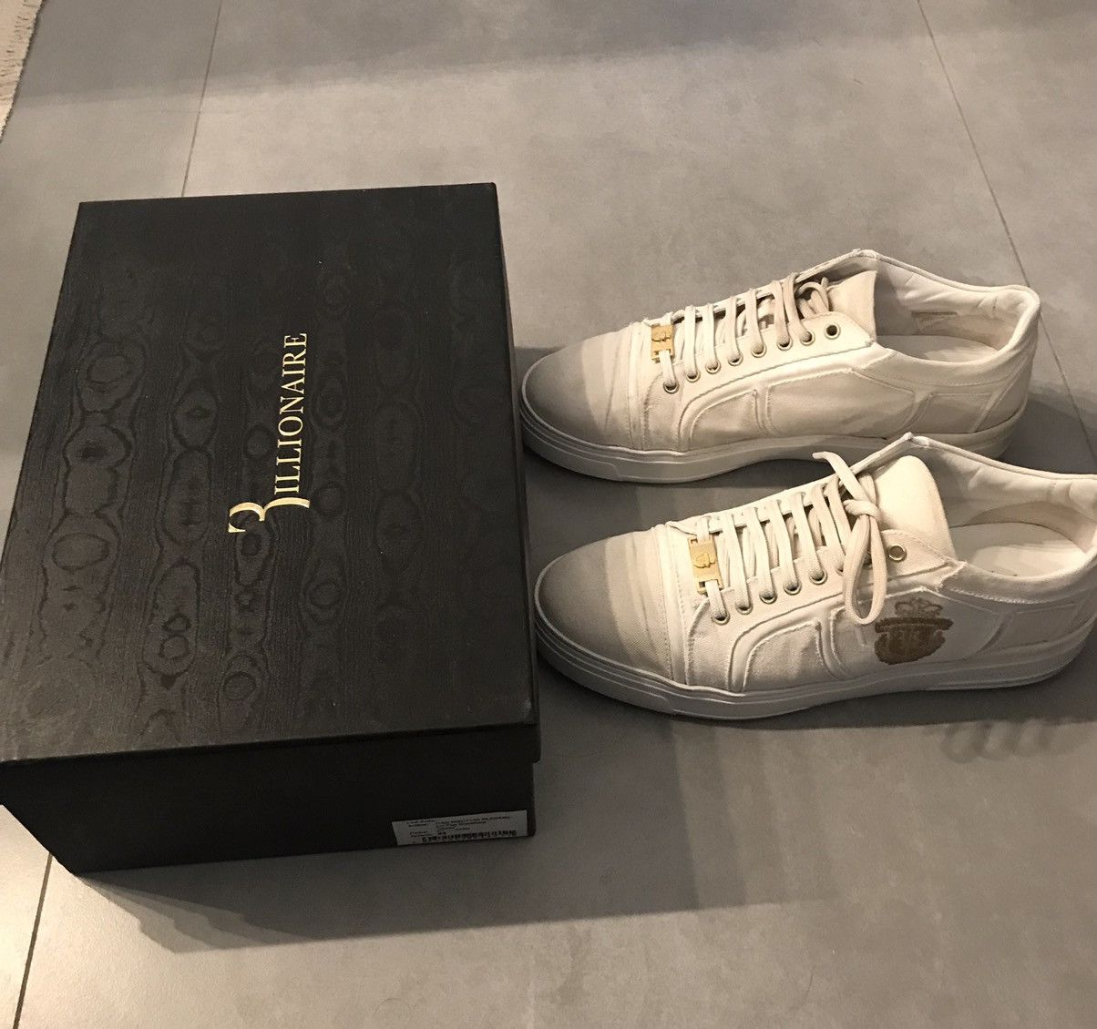 Billionaire Couture Billionaire white sneakers Size US 11 / EU 44 - 9 Thumbnail