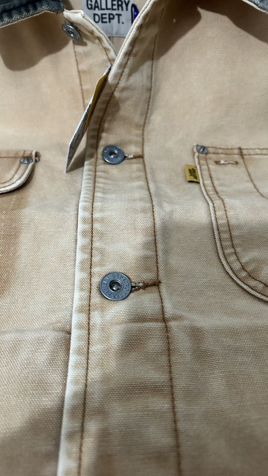 Gallery Dept. Gallery Dept Logan Vest Jacket Medium Tan Brown Size US M / EU 48-50 / 2 - 11 Thumbnail