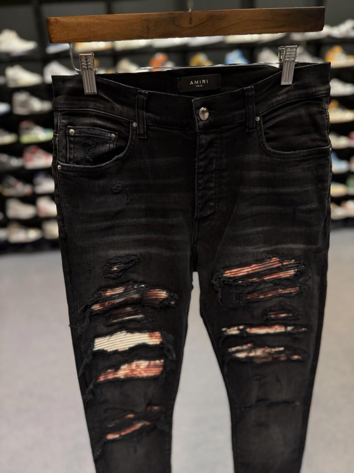 Amiri Size 32- Amiri MX1 Tie Dye Patch Jeans 100% Authentic NEW Size US 31 - 6 Thumbnail