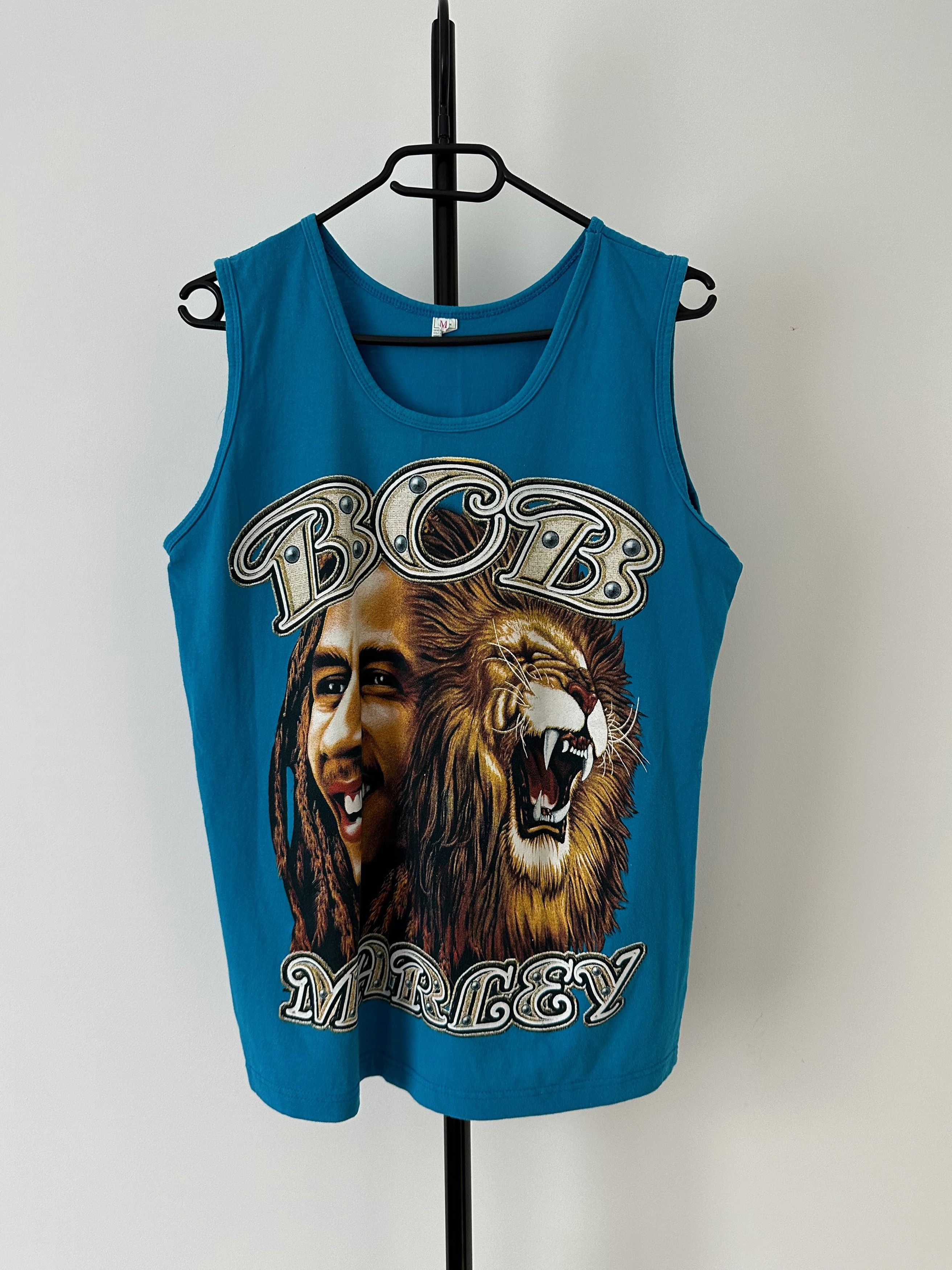 Bob Marley 90's VINTAGE BOB MARLEY Sleeveles top shirt blue Size US M / EU 48-50 / 2 - 2 Thumbnail