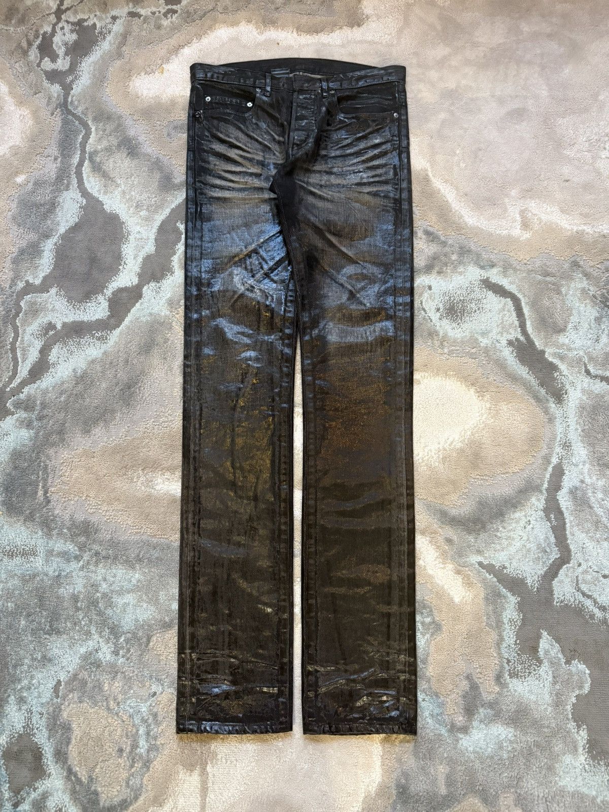 Dior Dior 2003 Luster Waxed Jeans Size US 29 - 1 Thumbnail