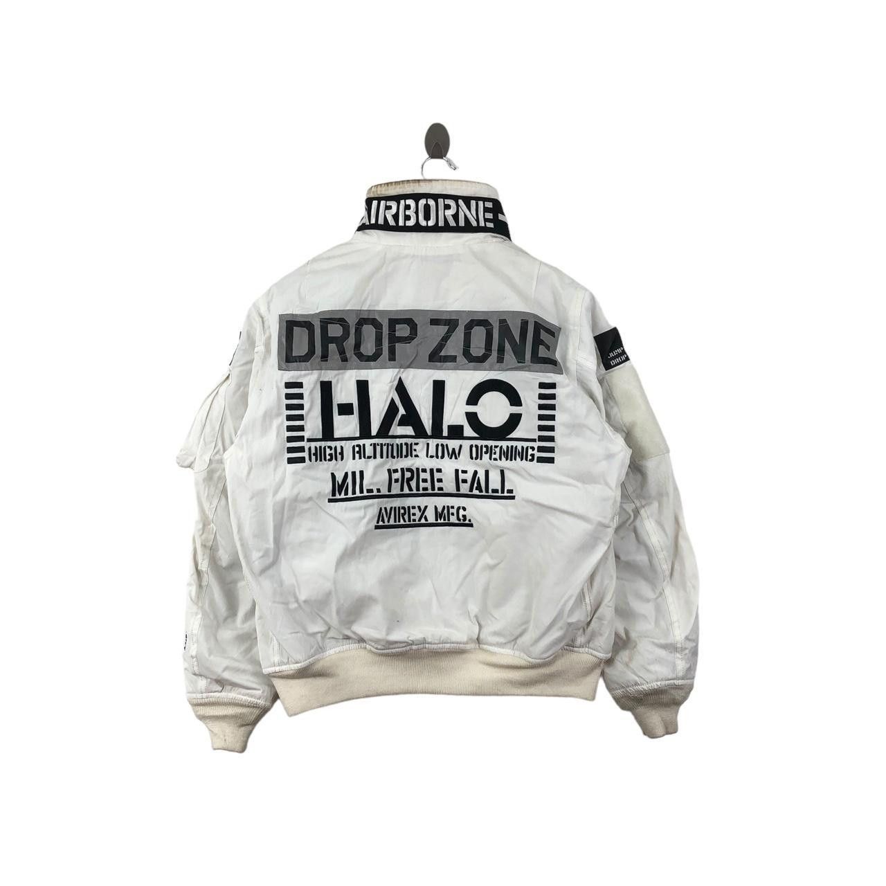 AVIREX AIRBONE MILITARY Camp Halo Bomber Jacket Puffer