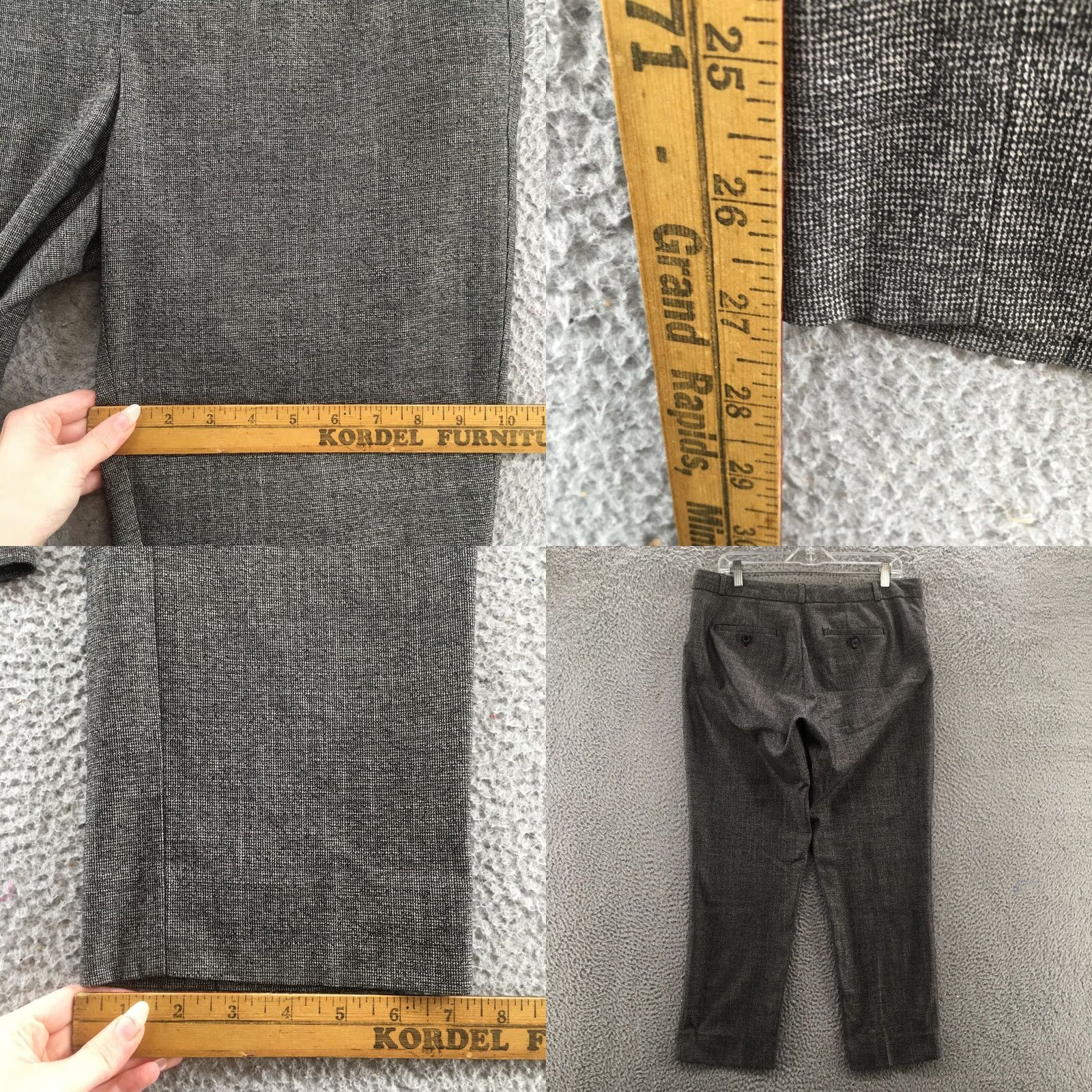 Banana Republic Banana Republic Hampton Fit Dress Pants Womens 10 Gray Mid Rise Straight Leg Pants Regular Inseam 27 Size 32" / US 10 / IT 46 - 8 Thumbnail