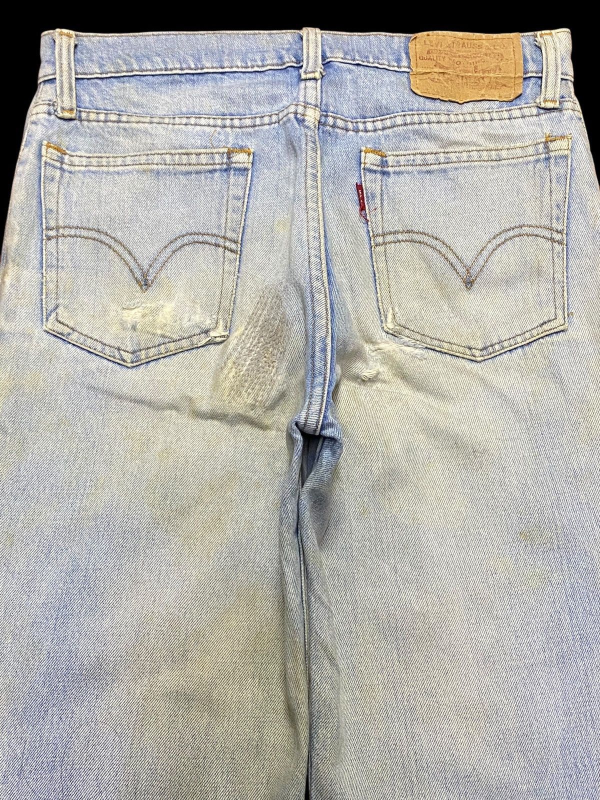 Levi's Vintage Levis 550 80/90s Faded Grunge Distressed Loose Jeans Size US 29 - 4 Thumbnail